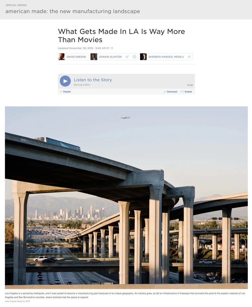  Photography:  John Francis Peters   Photo Editing + Direction: Ariel Zambelich  Story:&nbsp; What Gets Made In LA Is Way More Than Movies  