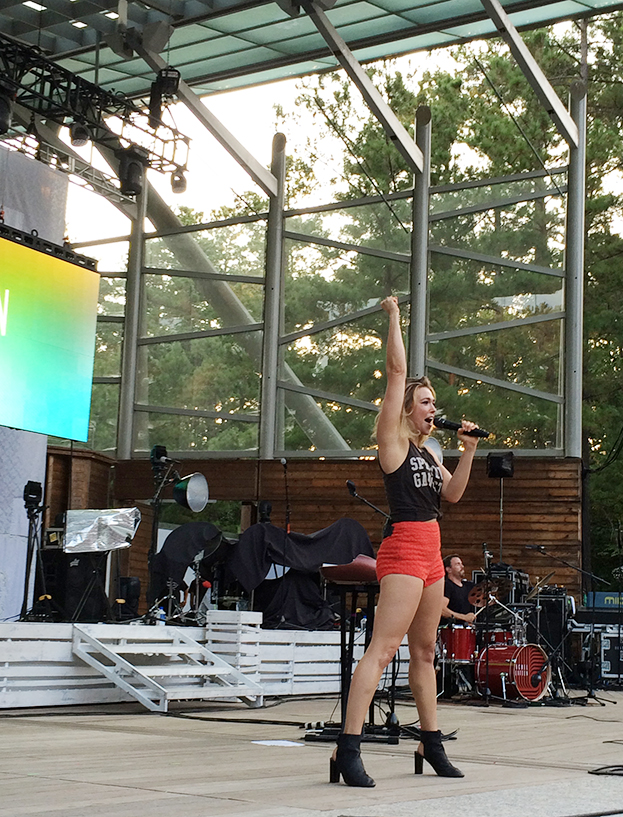 Rachel Platten performing her hit, "Fight Song", based on her own life story of living her dreams.