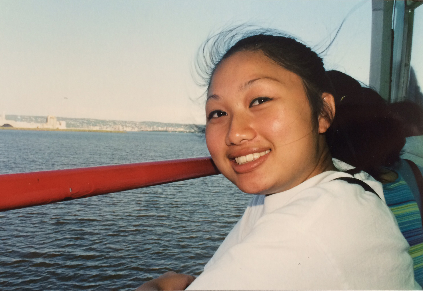Still learning the ropes of being Pagnia Xiong. August 2000.