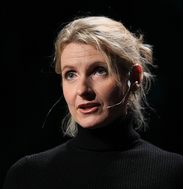 Elizabeth Gilbert giving a TED Talk (with currently over 10 million views), 2009.