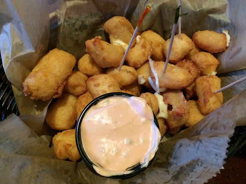 First stop: Nitty Gritty where they have the best cheese curds & burger!