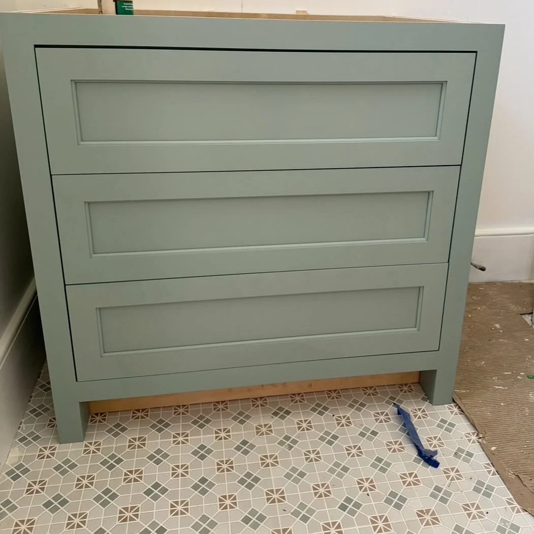 Cute pop of color coming together in this little girls bathroom!! #neworleansinteriordesigner #nola #uptown #bathroomrenovation #fullgutrenovation #oldhouselove #interiordesign #popofcolor #historicrenovation