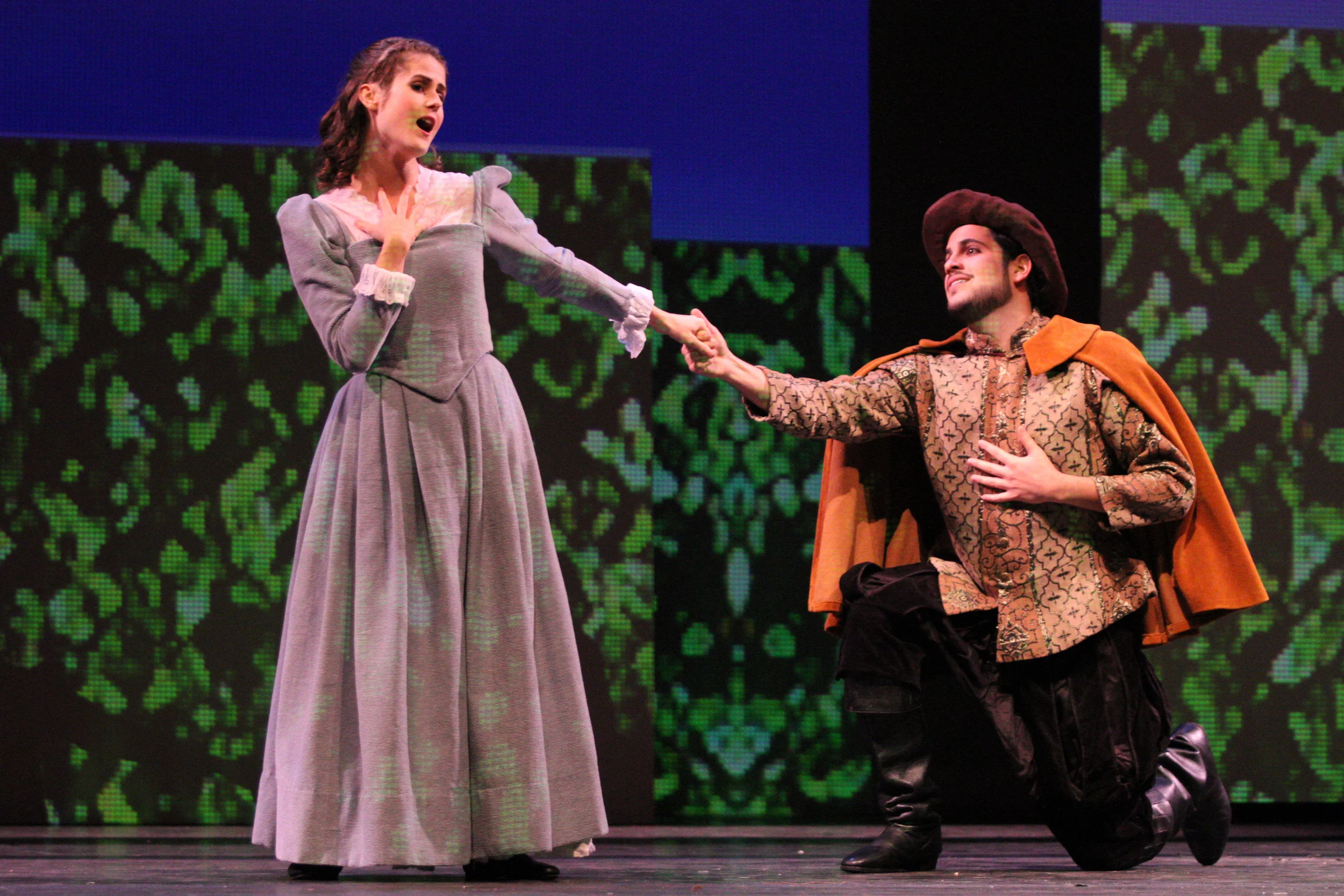  As Nannetta in Verdi's&nbsp; Falstaff&nbsp; with tenor Nicholas DeMeo. 