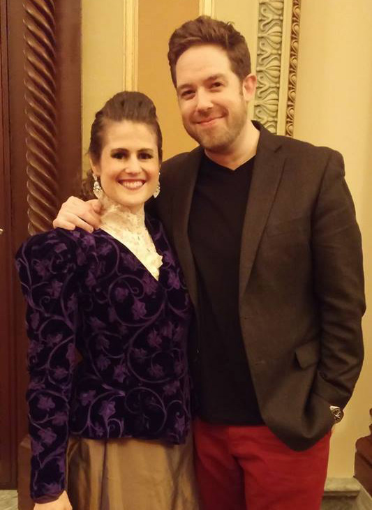 Angela & Brett after a 2017 performance of La Bohème .