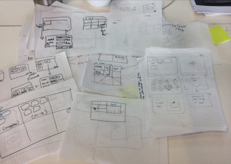 Layout ideas from our collaborative sketch session