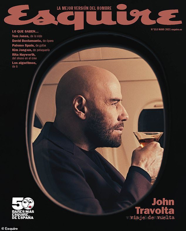 john travolta for esquire Spain
