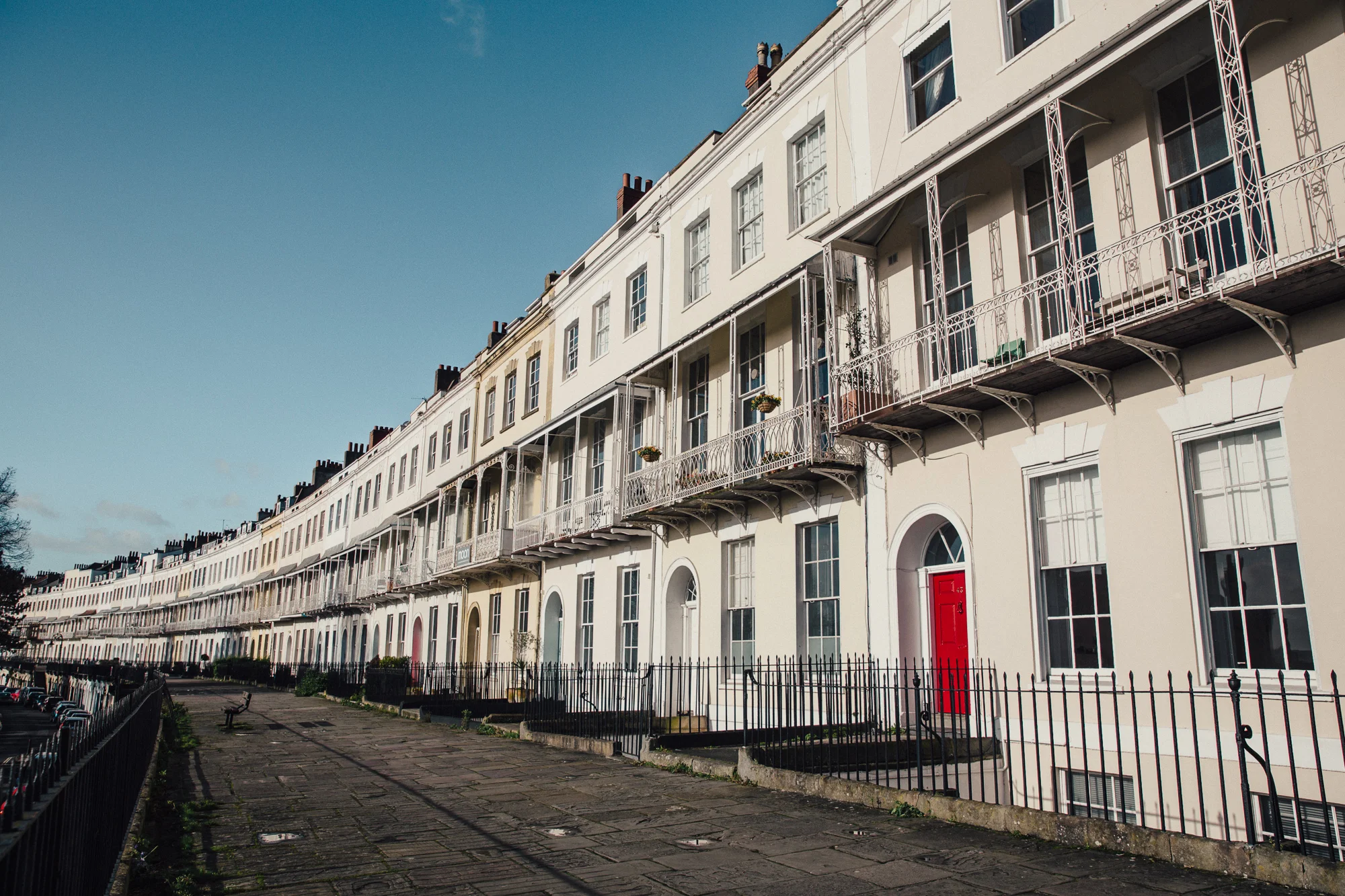 Royal York Crescent is probably the most beautiful street in Bristol.
