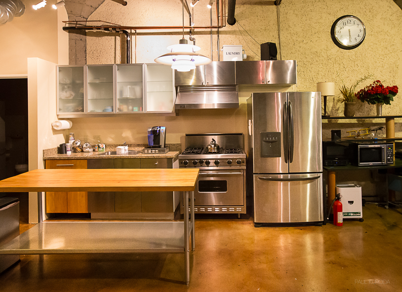 Full kitchen and cold filtered water, Krups coffee, microwave.