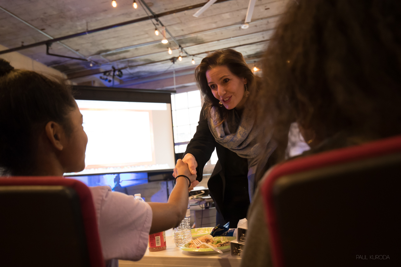 Oakland Mayor Libby Schaaf at PK Studios.