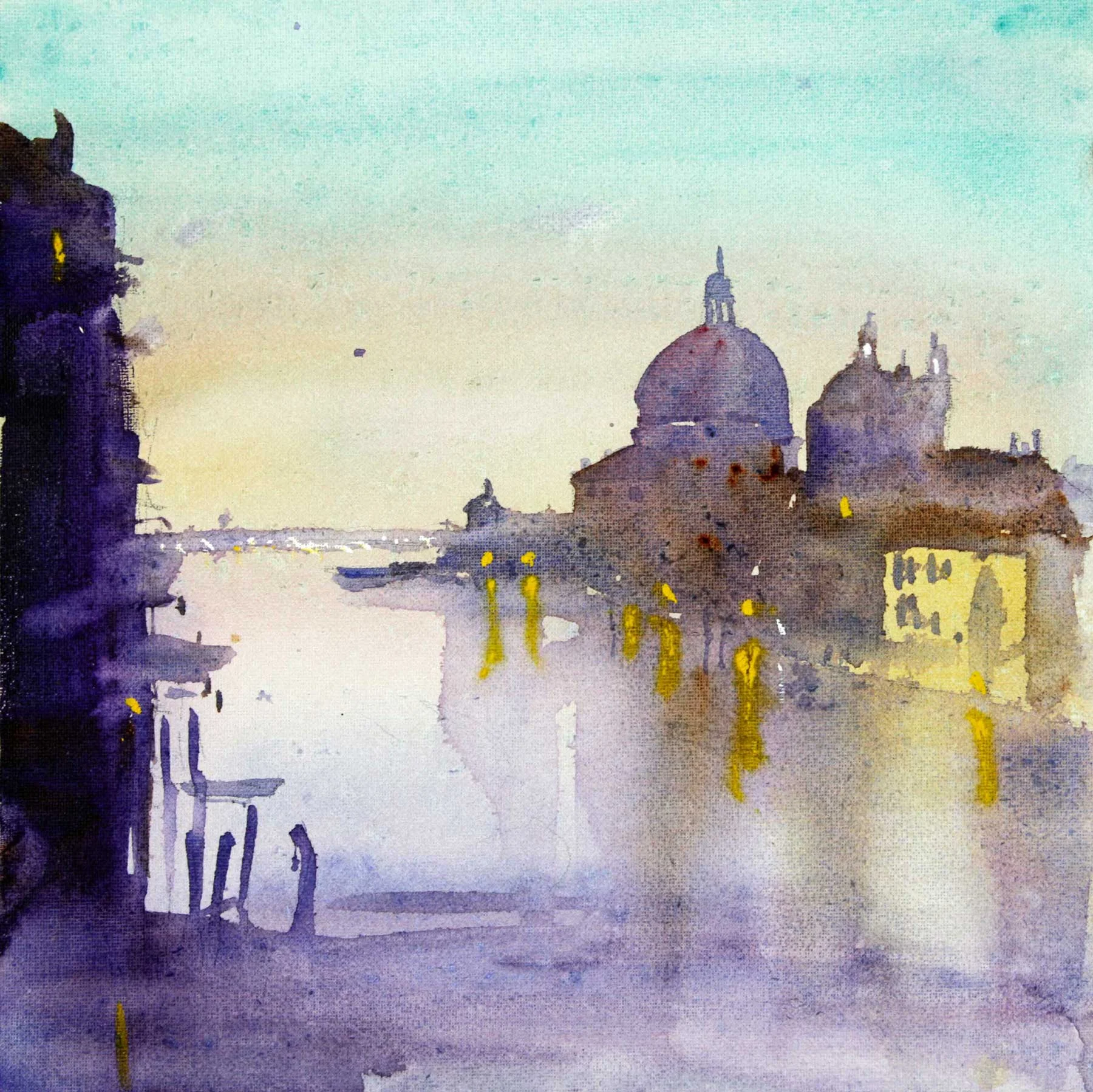 Venice at Dusk 30.5 x 30.5 cm