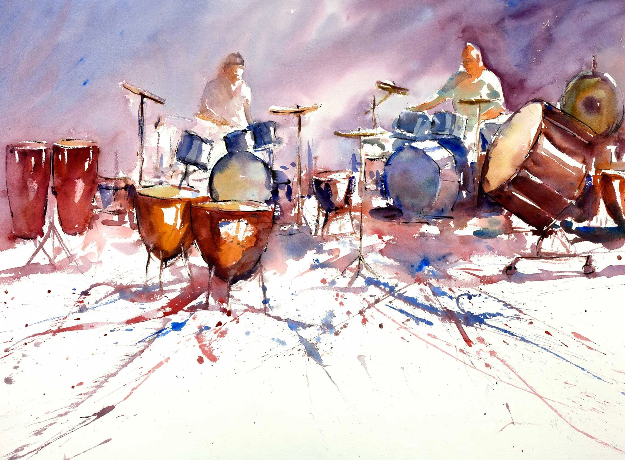 Percussion 76 x 55cm
