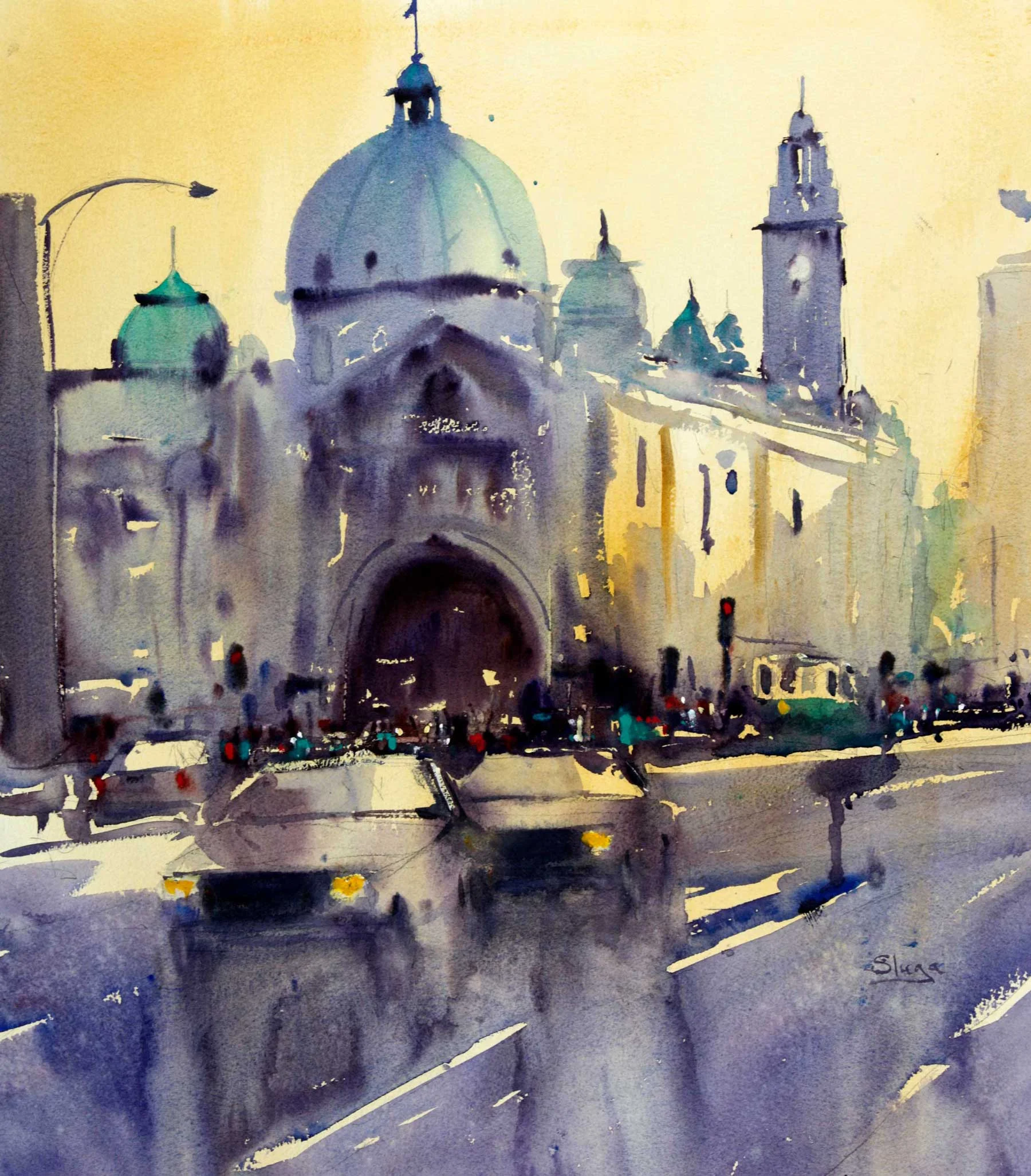 Flinders Street 54 x 60 cm