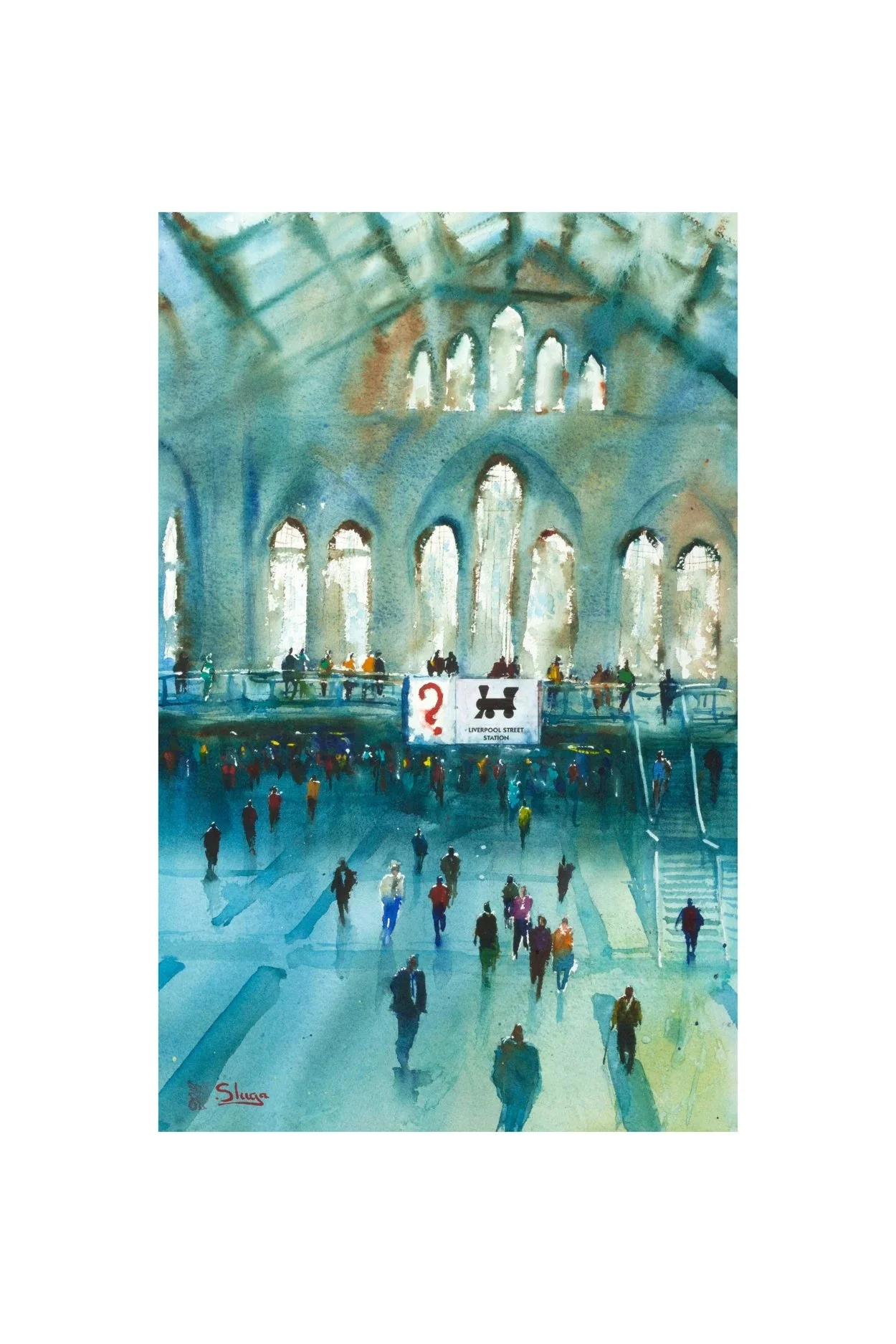 Liverpool Street Station (Monopoly) - giclee print