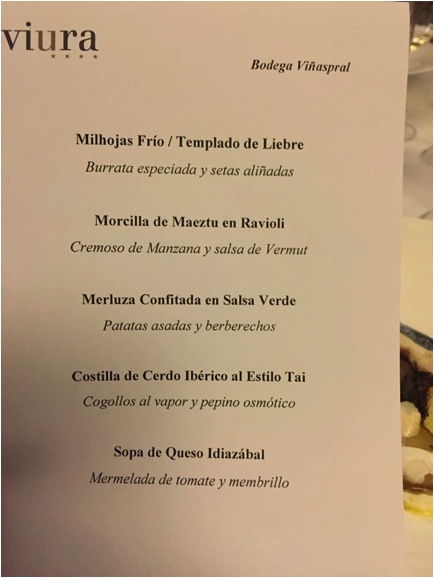 Dinner Menu