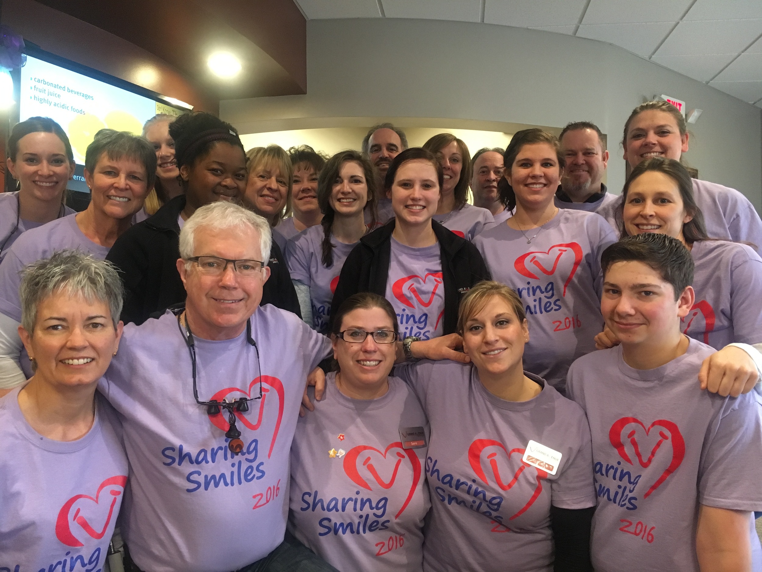 The volunteer staff at our Sharing Smiles Event on March 19th!
