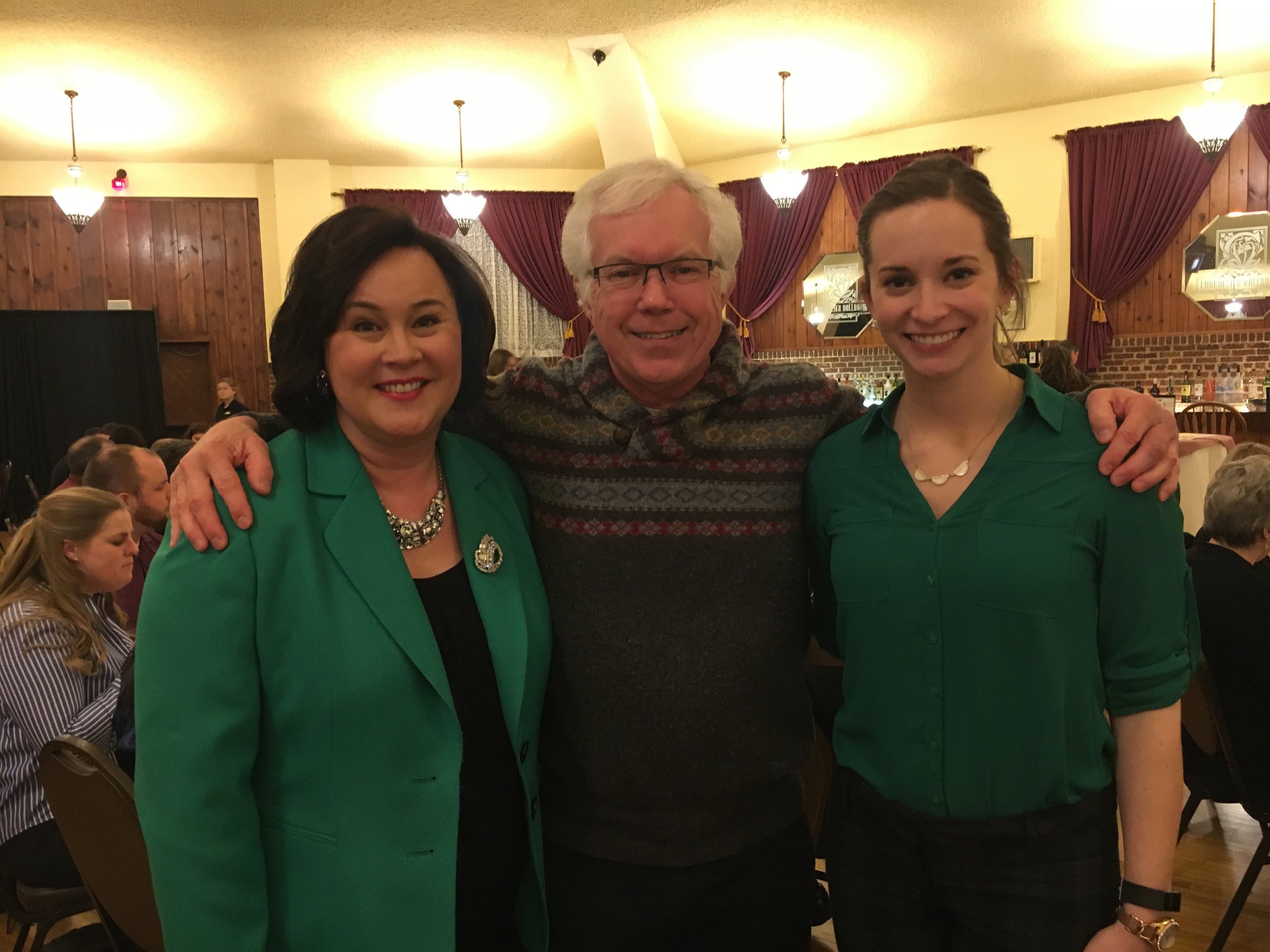 Stephanie Klett, Wi Secretary of Tourism, with Dr. Wilk and Dr. Dowden.