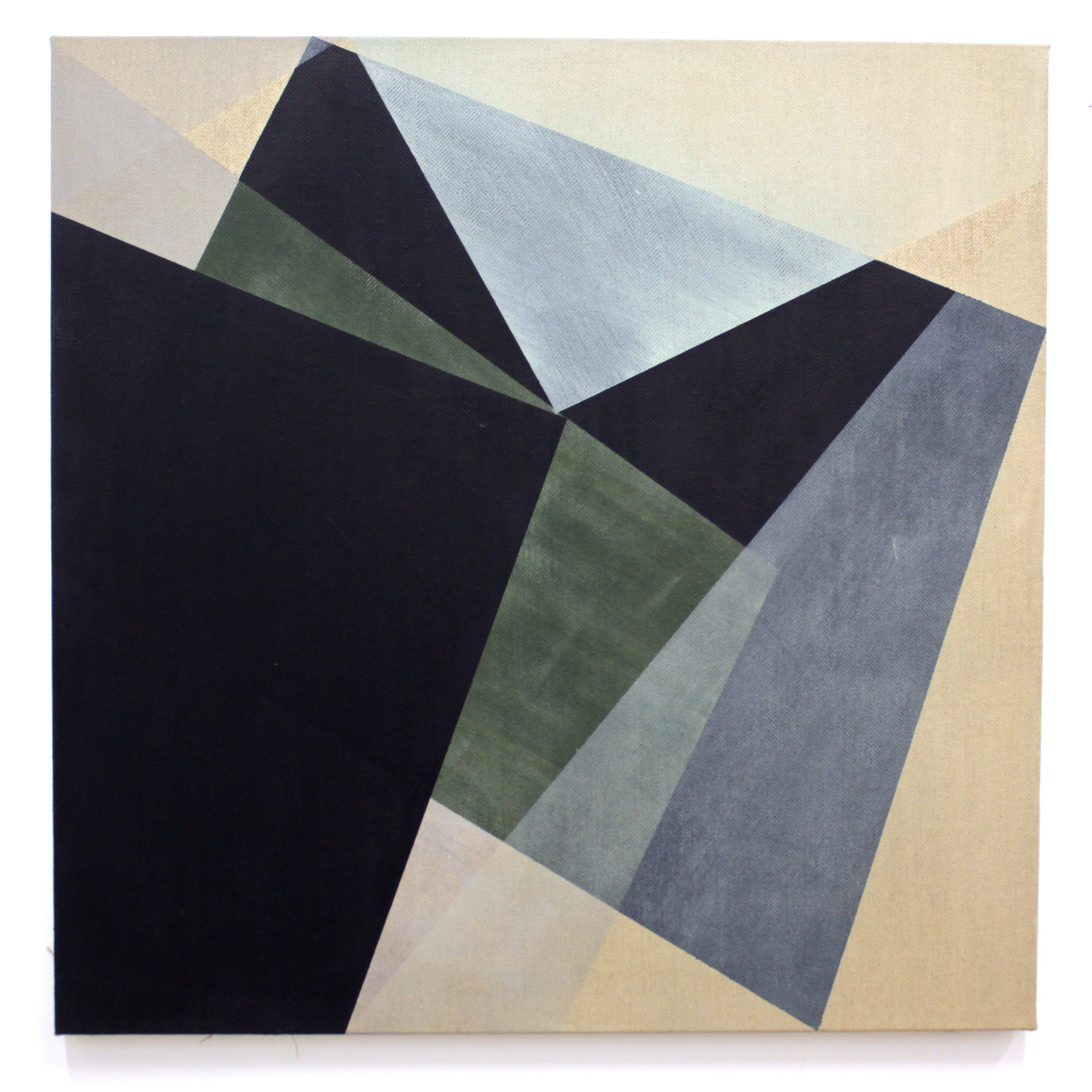  Langkah, 76x 76cm, acrylic on herringbone, 2015 