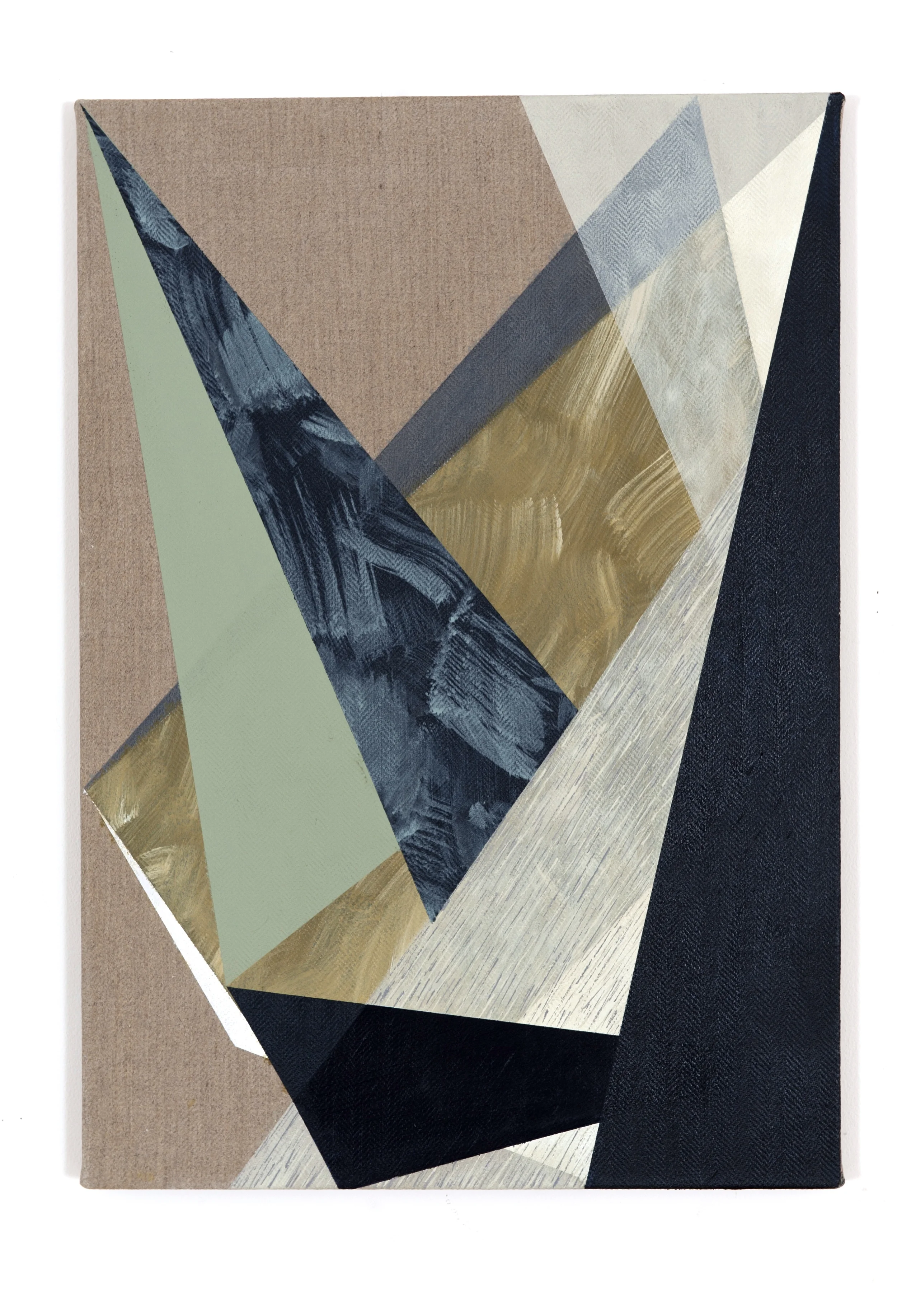  House of card, acrylic on herringbone linen, 60.9 x 42.2 cm, 2015 