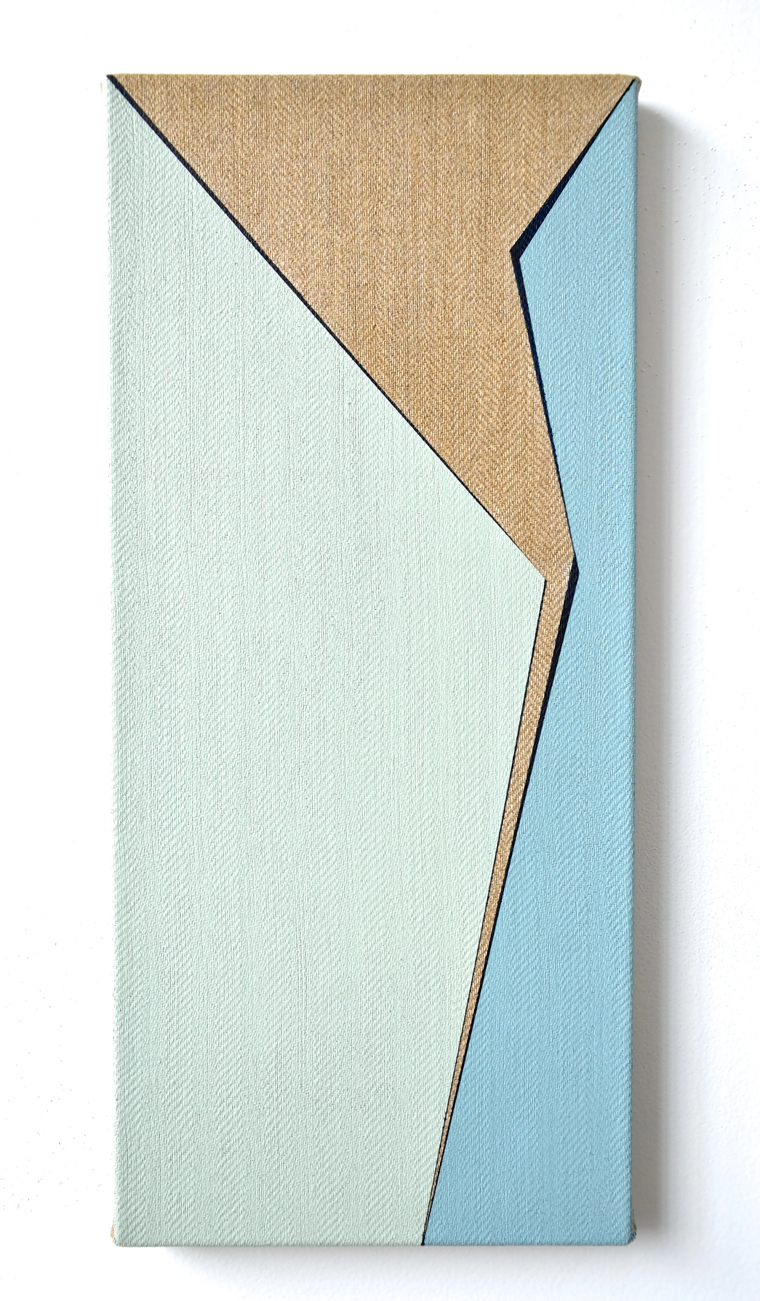  Ekai, Acrylic on herringbone linen, 45.5 x 20 cm, 2015 