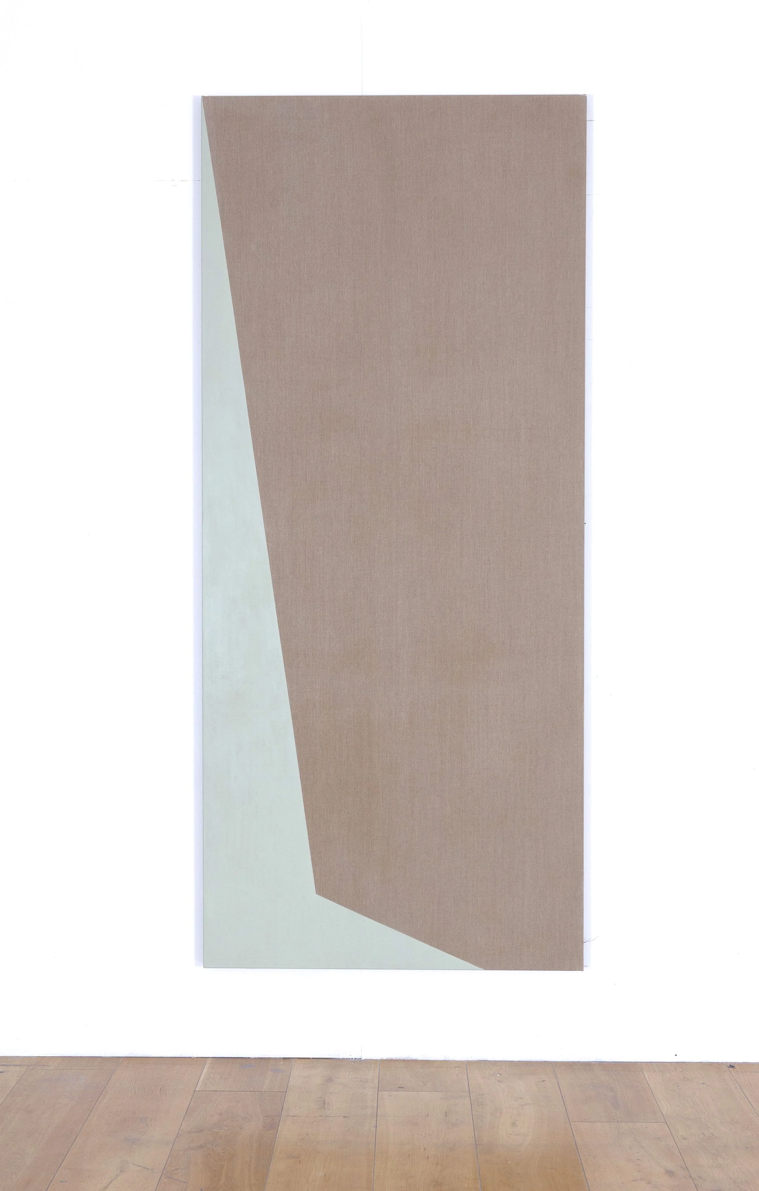  Lost leaning, acrylic on herringbone linen, 240 x 105 cm,&nbsp;2015 