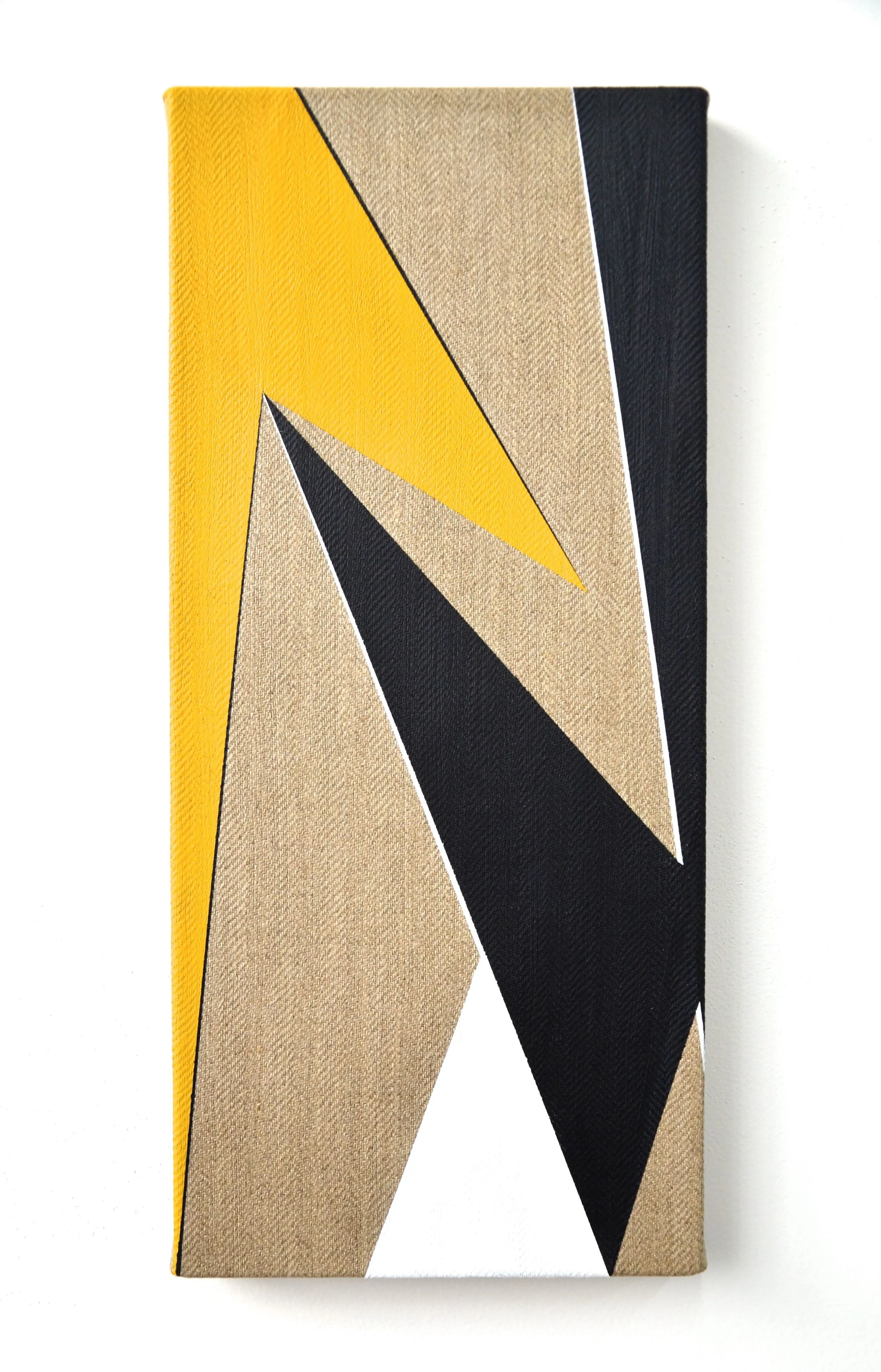  Kiso, Acrylic on herringbone linen, 45.5 x 20 cm, 2015 