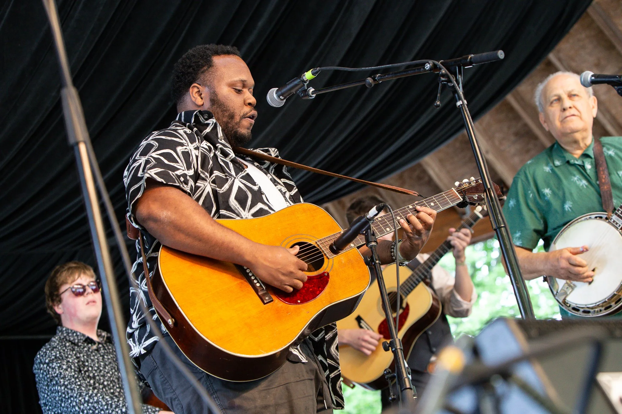 Jontavious Willis with Pete Wernick at MerleFest by Matt Guerrant.jpg