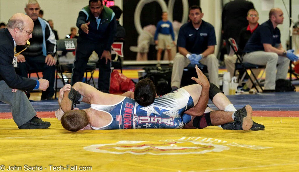 From the match with India where the coaches ran out on to the mat to get dq'd.