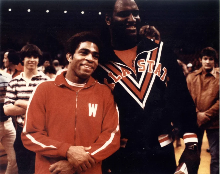Lee Kemp and Jimmy Jackson in college. 