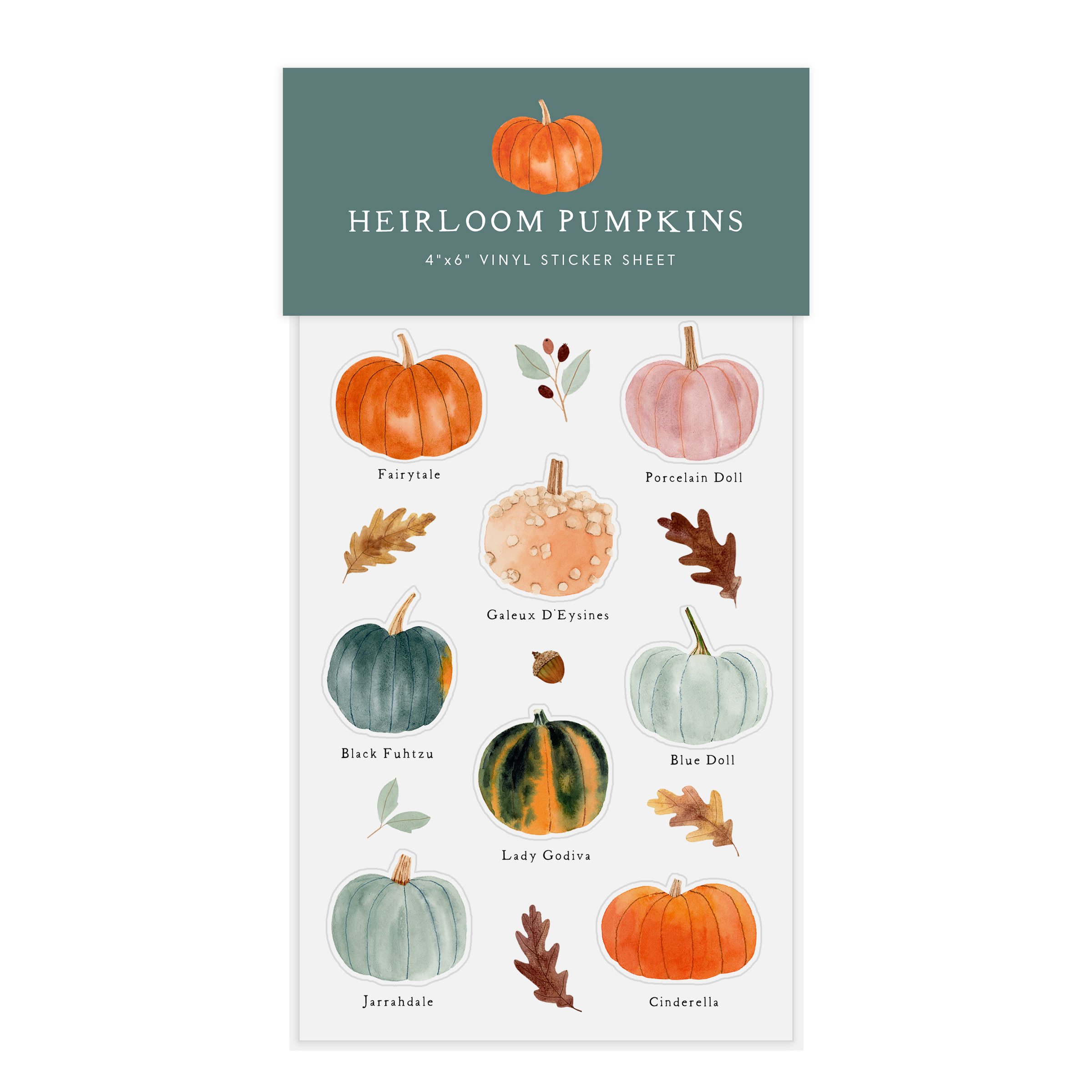 Heirloom Pumpkins Sticker Sheet