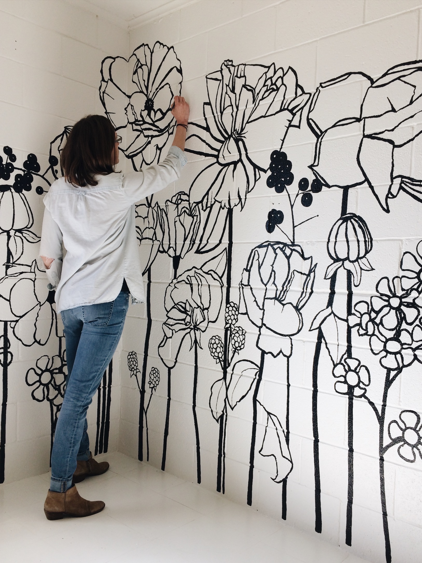 Not actually painting in this photo.