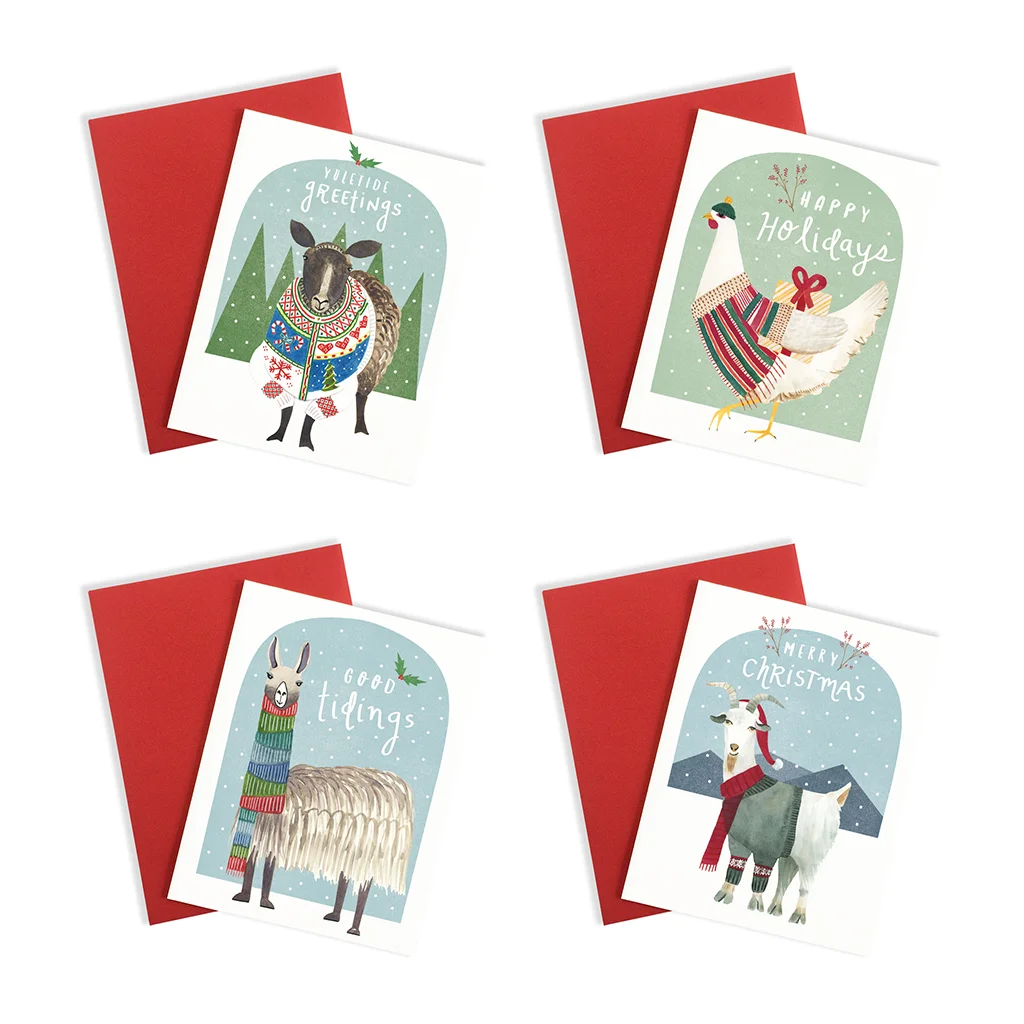 Festive Farm Animals Holiday Card Set 2_Web.jpg