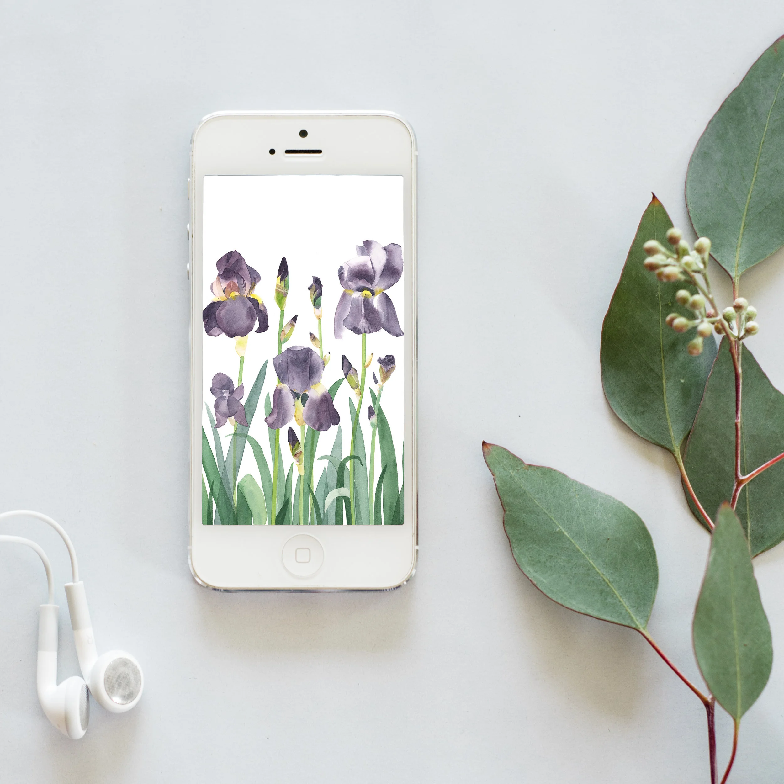 Irises Lock Screen