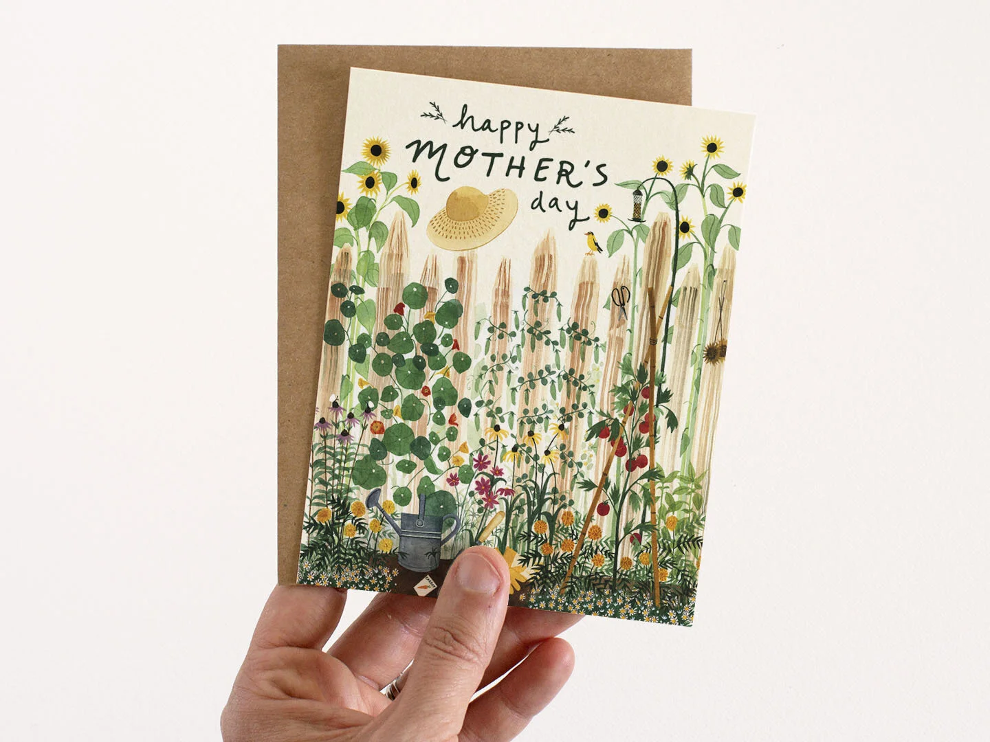 May We Fly — Watercolor Peony Bouquet Greeting Card