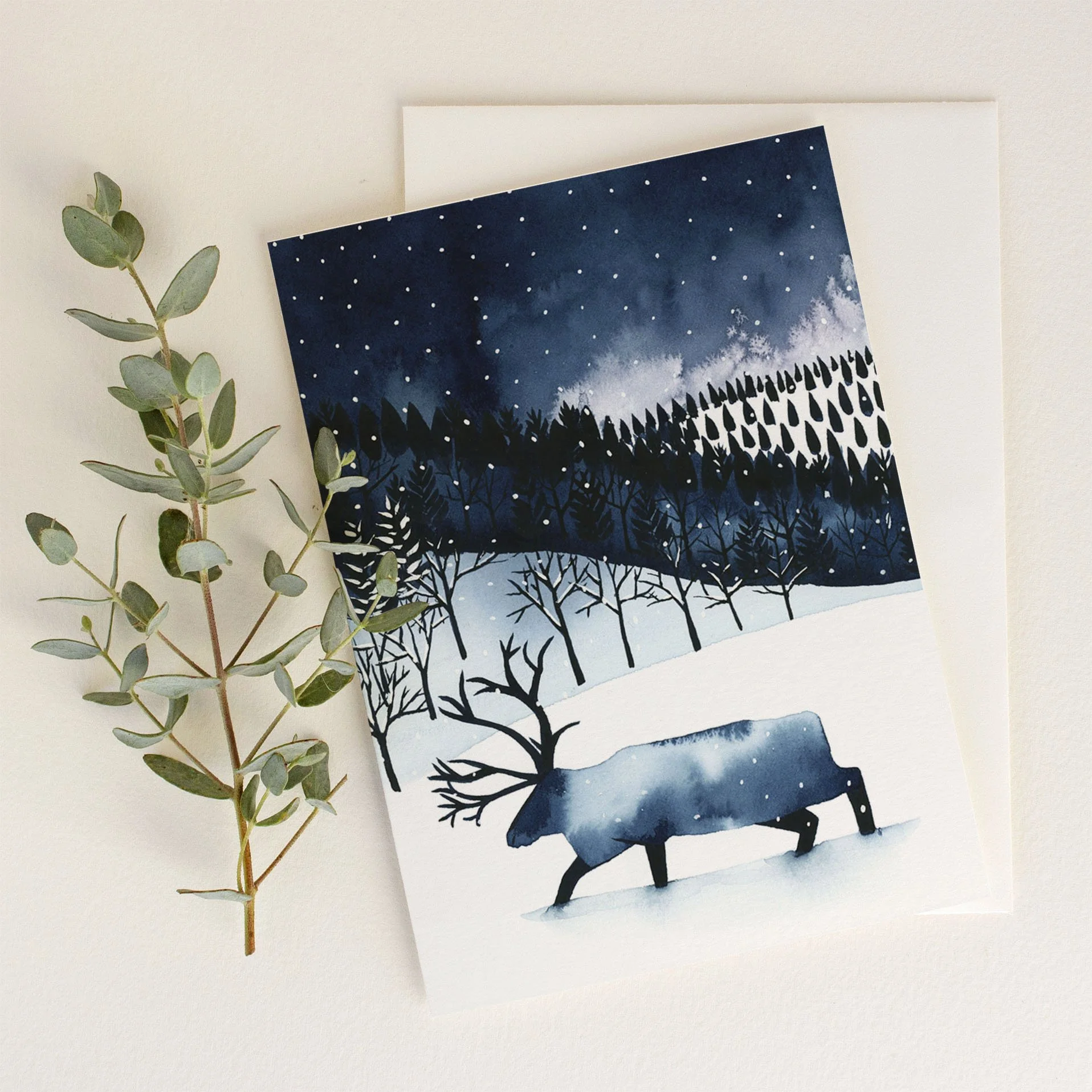 Silent Night Greeting Card