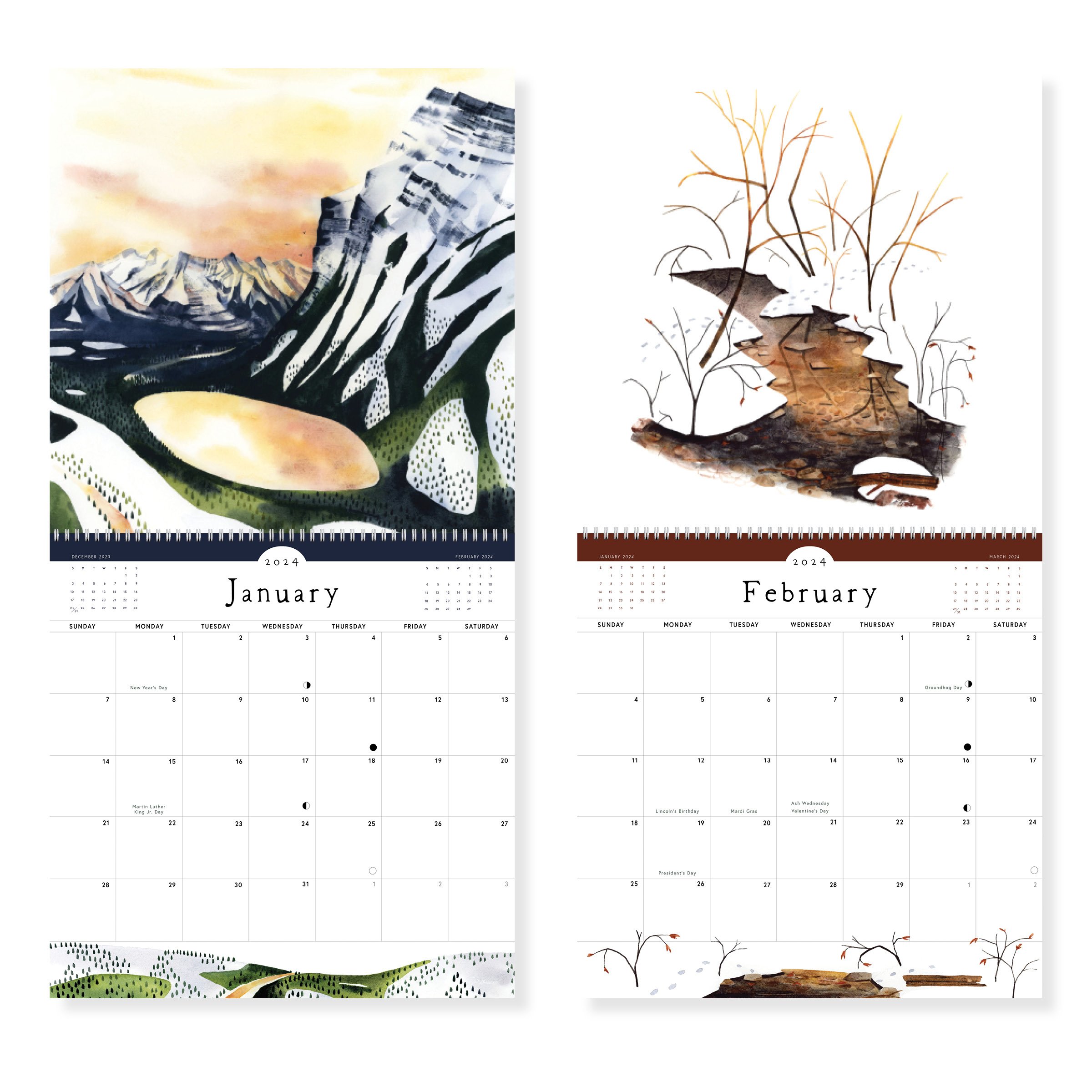 Calendrier 2024 - Prints - Earthlightened