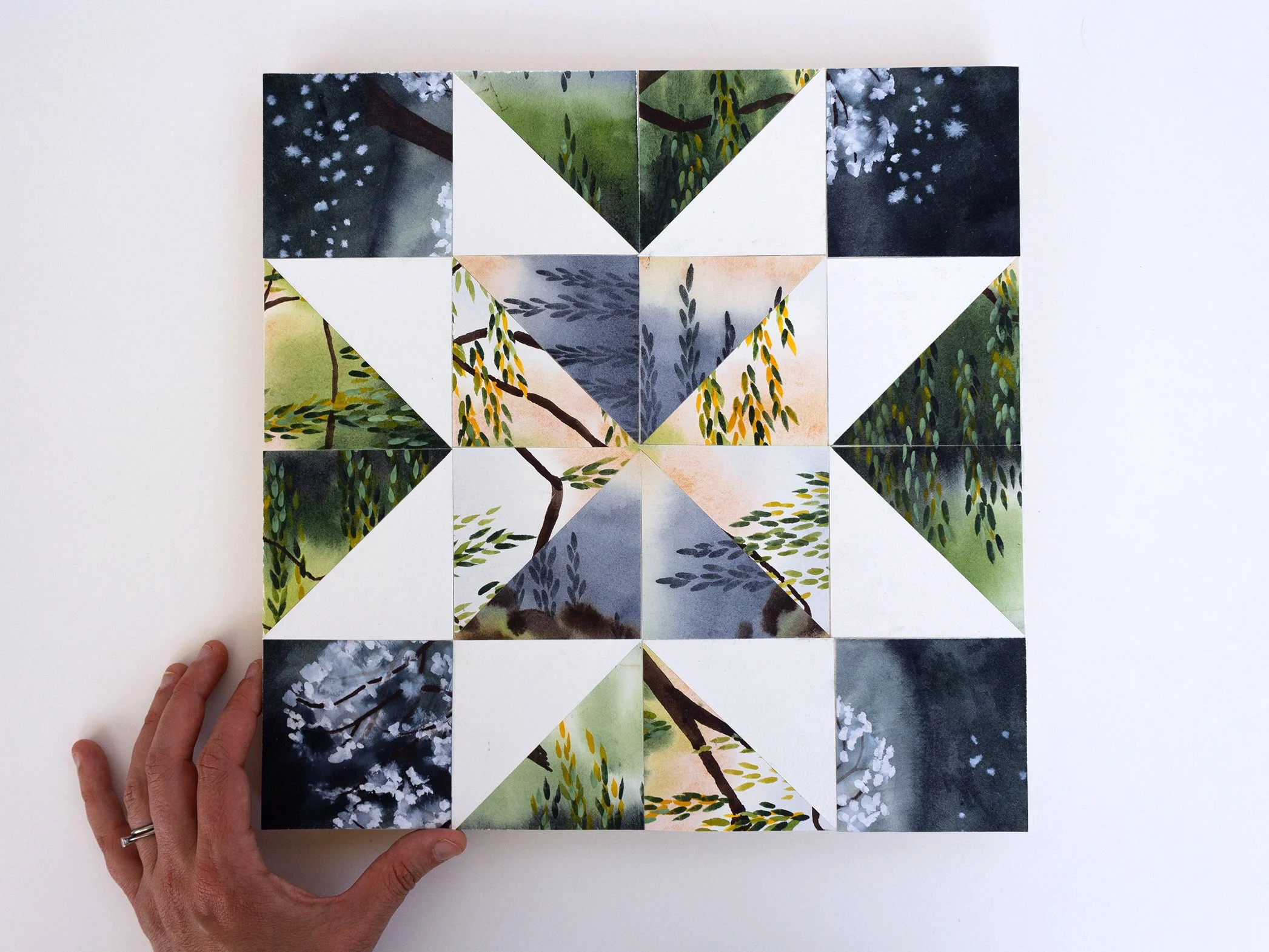 Morning Star Scrap Quilt | 12x12 Original