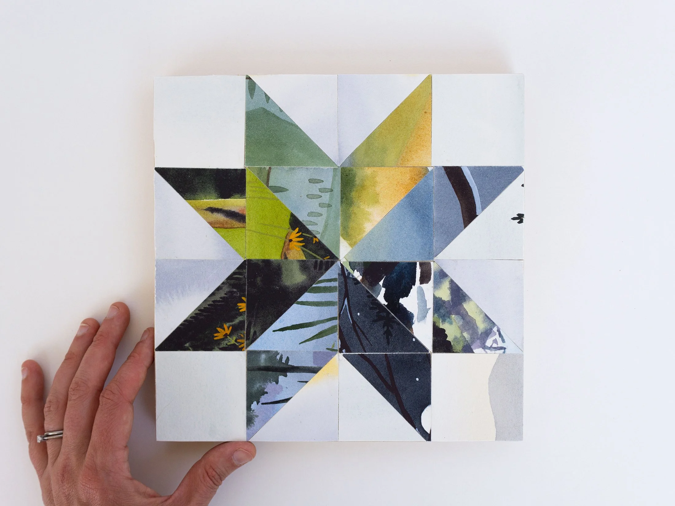 Wilderness Star Scrap Quilt | 8x8 Original