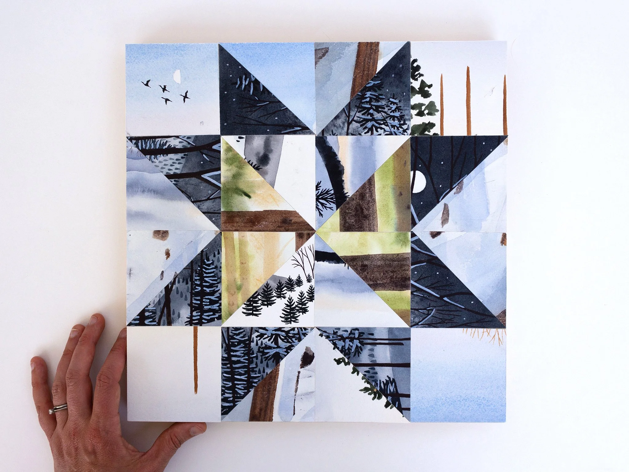 Winter Star Scrap Quilt | 12x12 Original