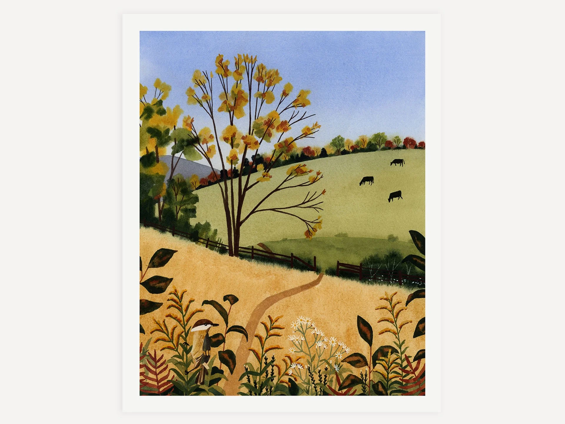 Keffer Oak Trail Art Print