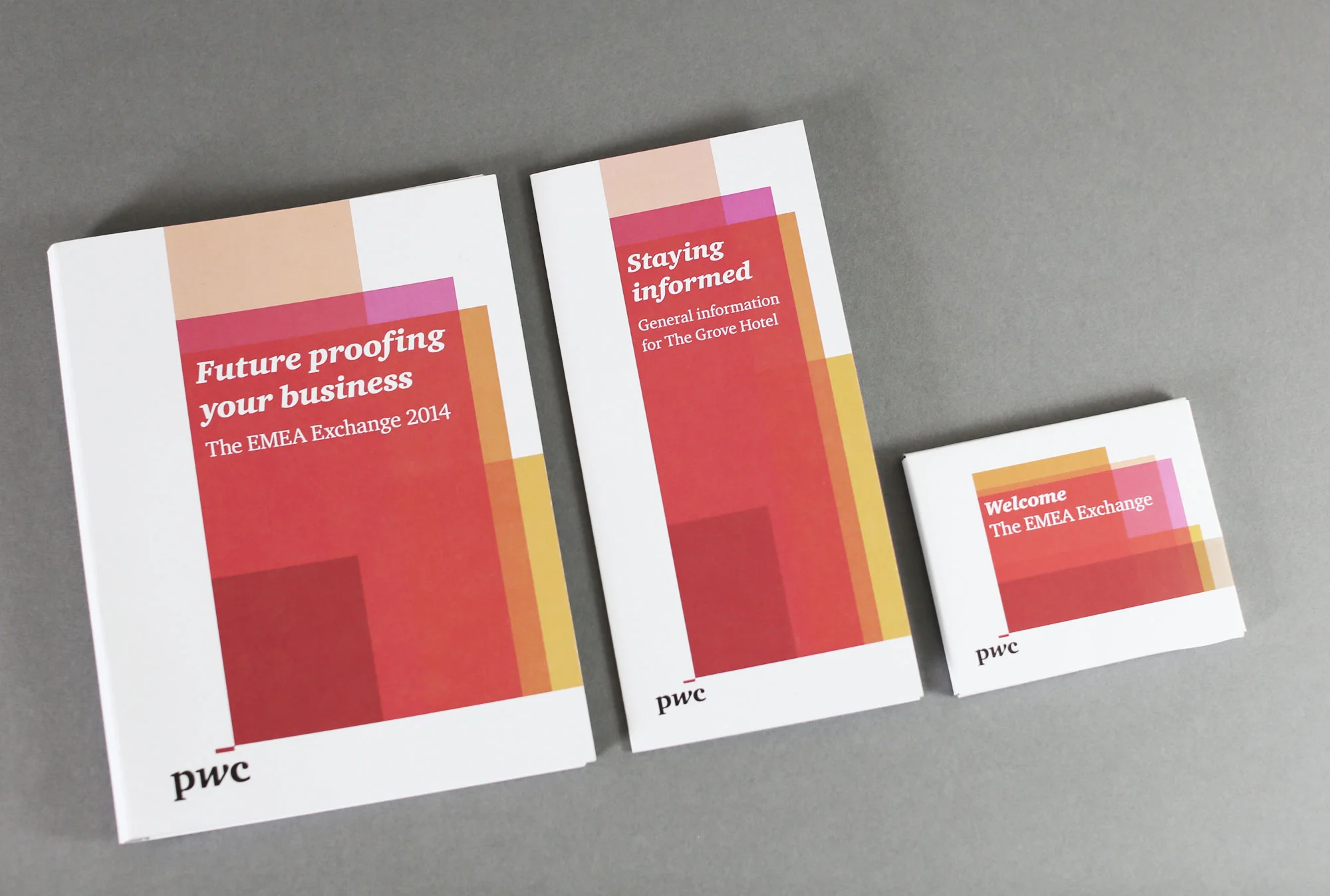 Delegate contact booklet, information pamphlet and welcome pack