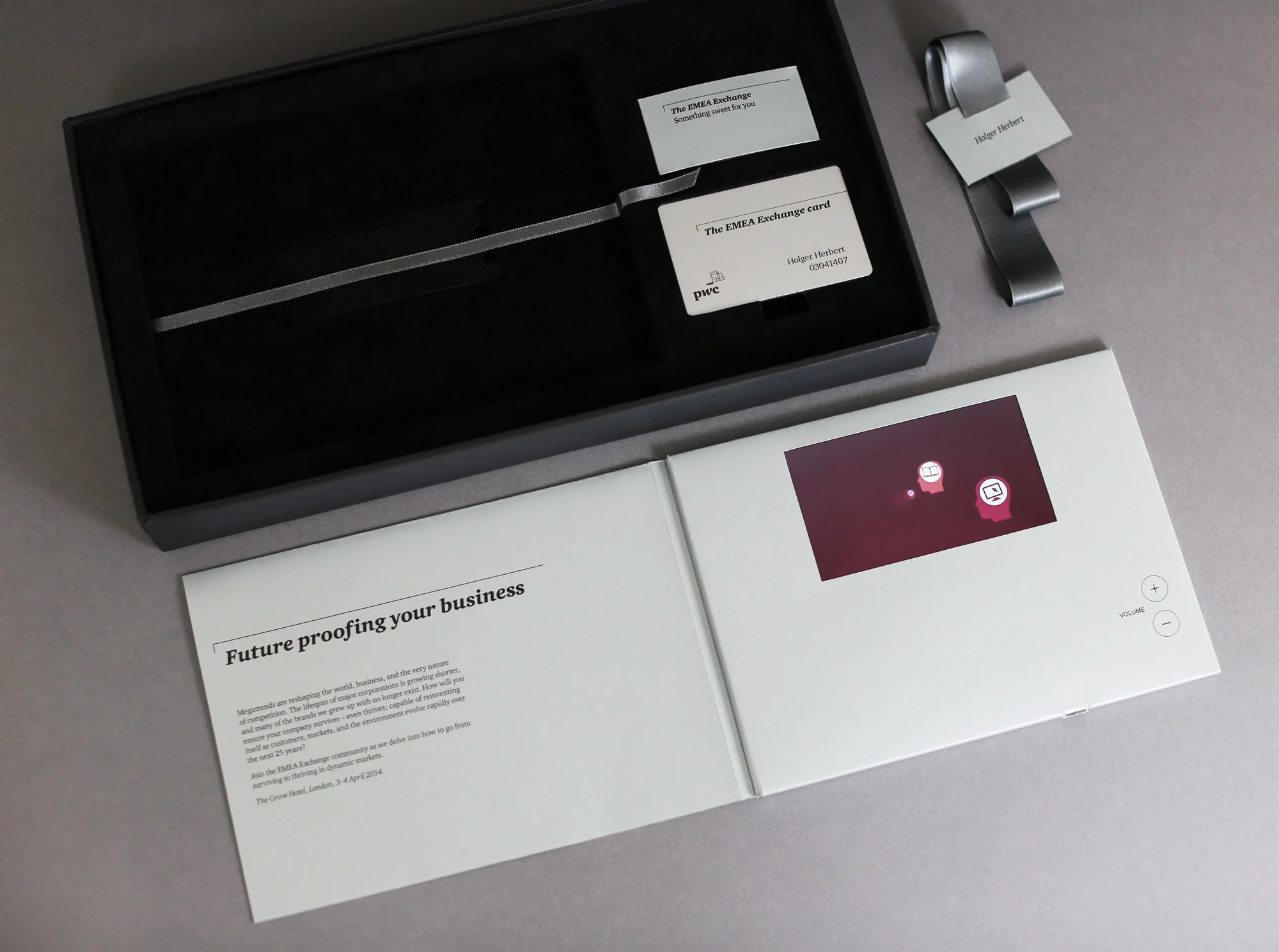 Video pack invitation with animated event message