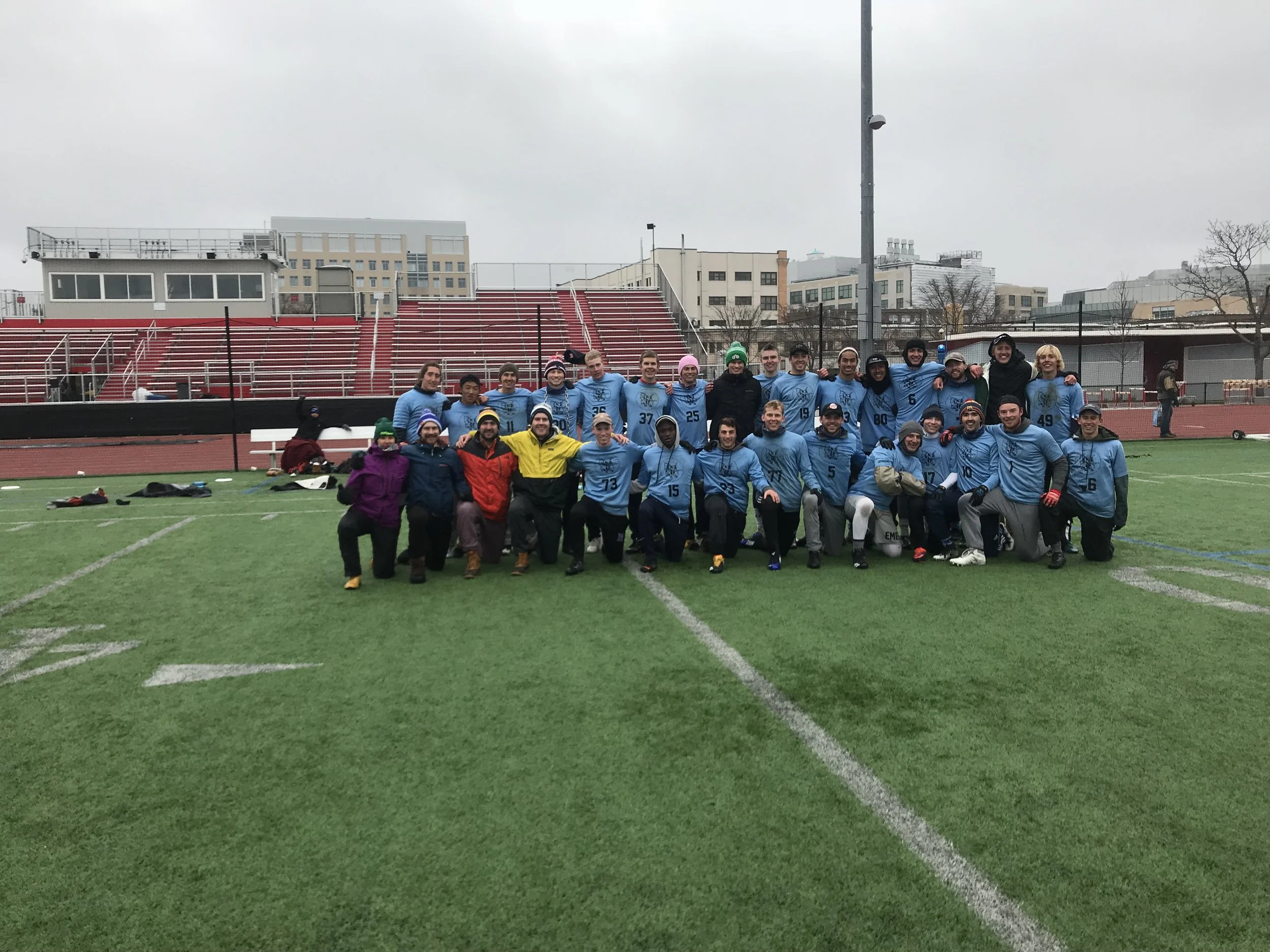 The Emen went 5 - 0 with a 13 - 6 victory over Northeastern in the finals.