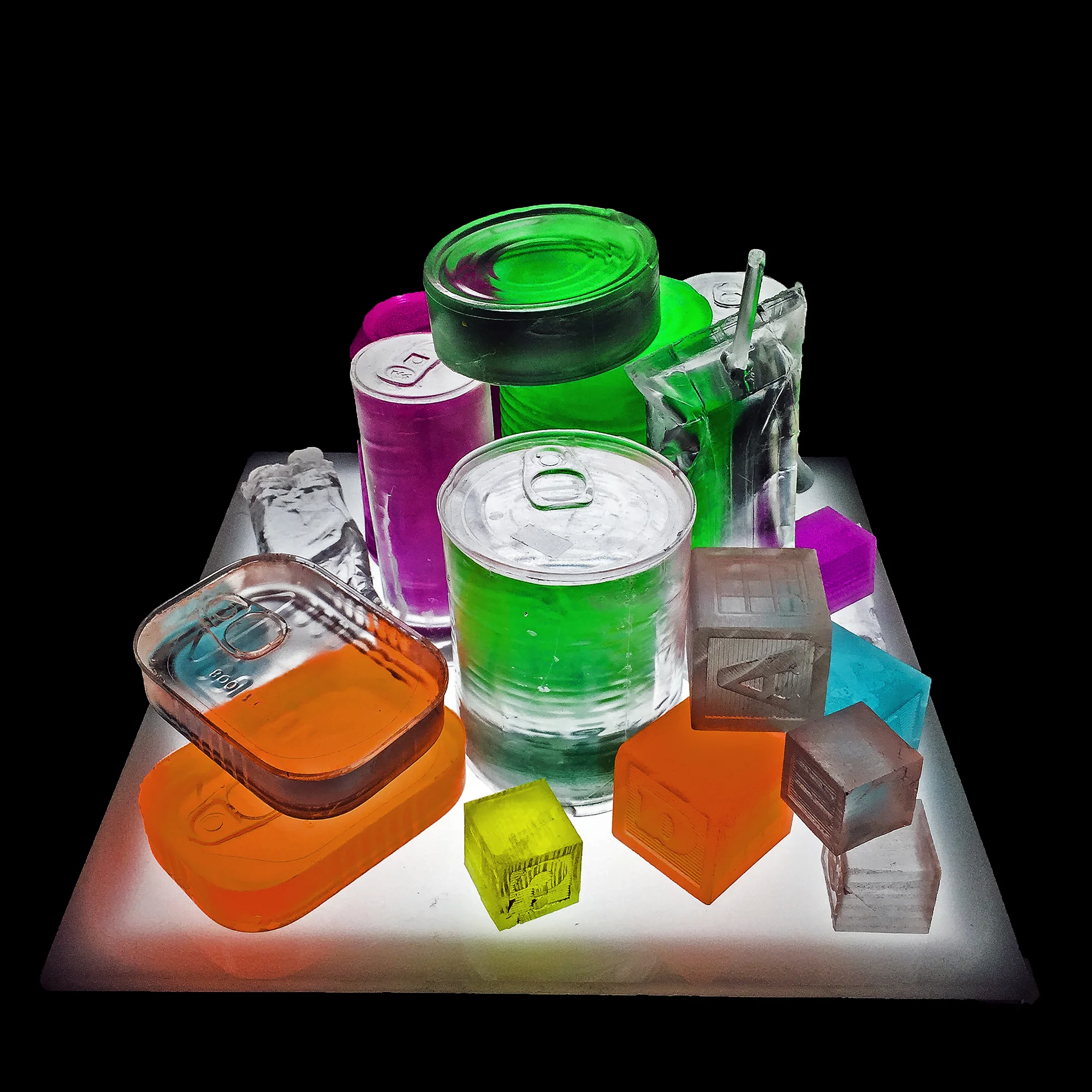 Neon Still Life Study
