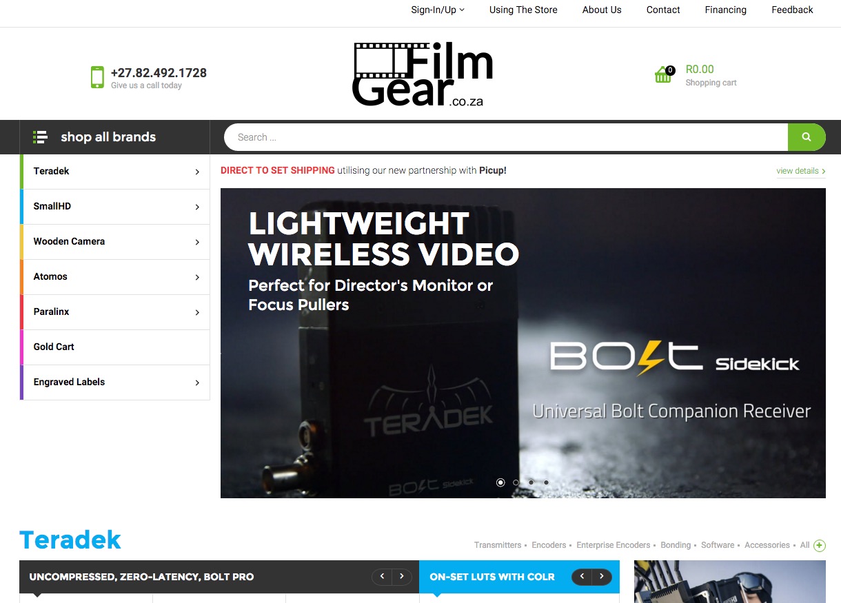 Filmgear.co.za a resource for professional film equipment for South Africa
