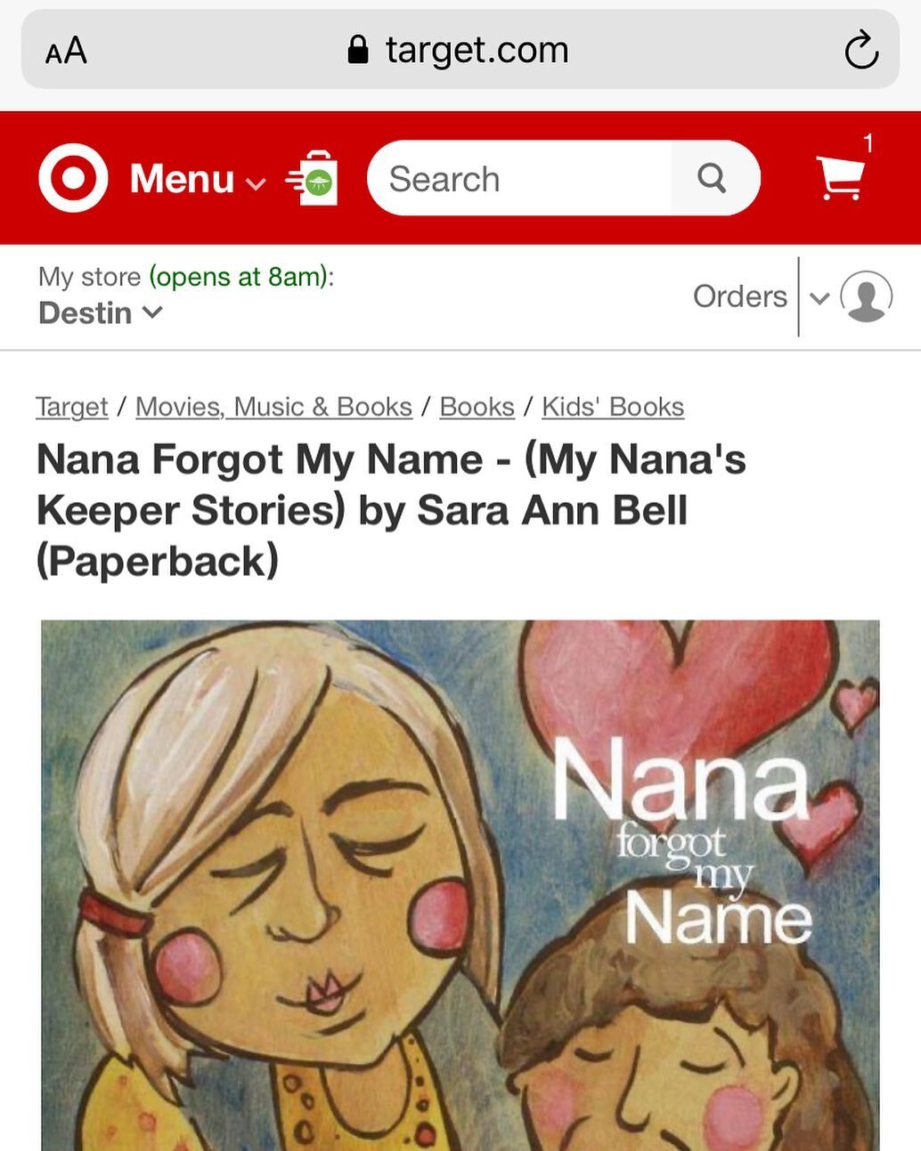 That feeling when you&rsquo;re randomly browsing and see your own book available on the @target website (only my all time favorite store!) ❤️🎉❤️