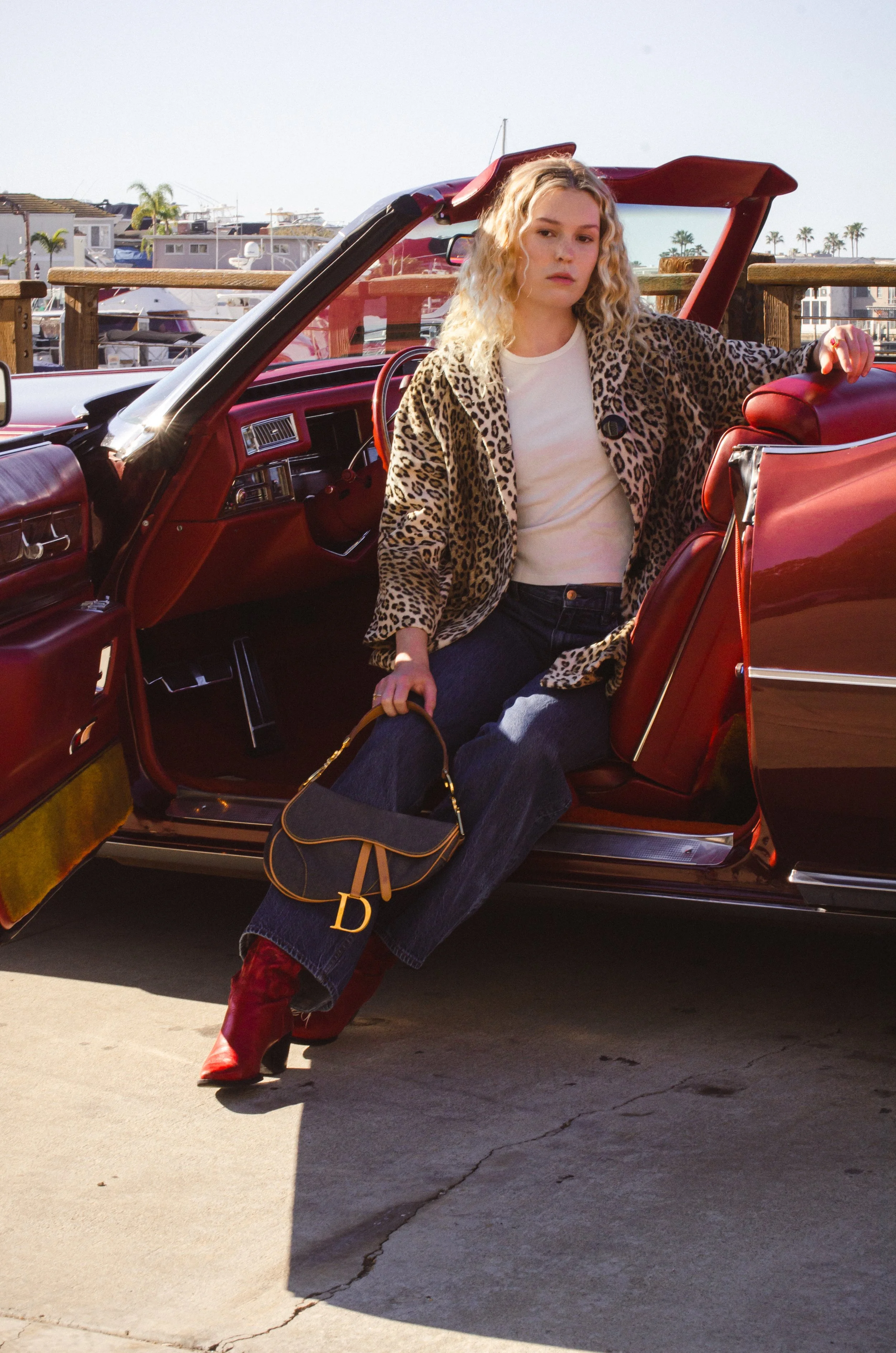 Fashion Editorial Shoot in Newport Beach, California for Lovergirl Vintage.