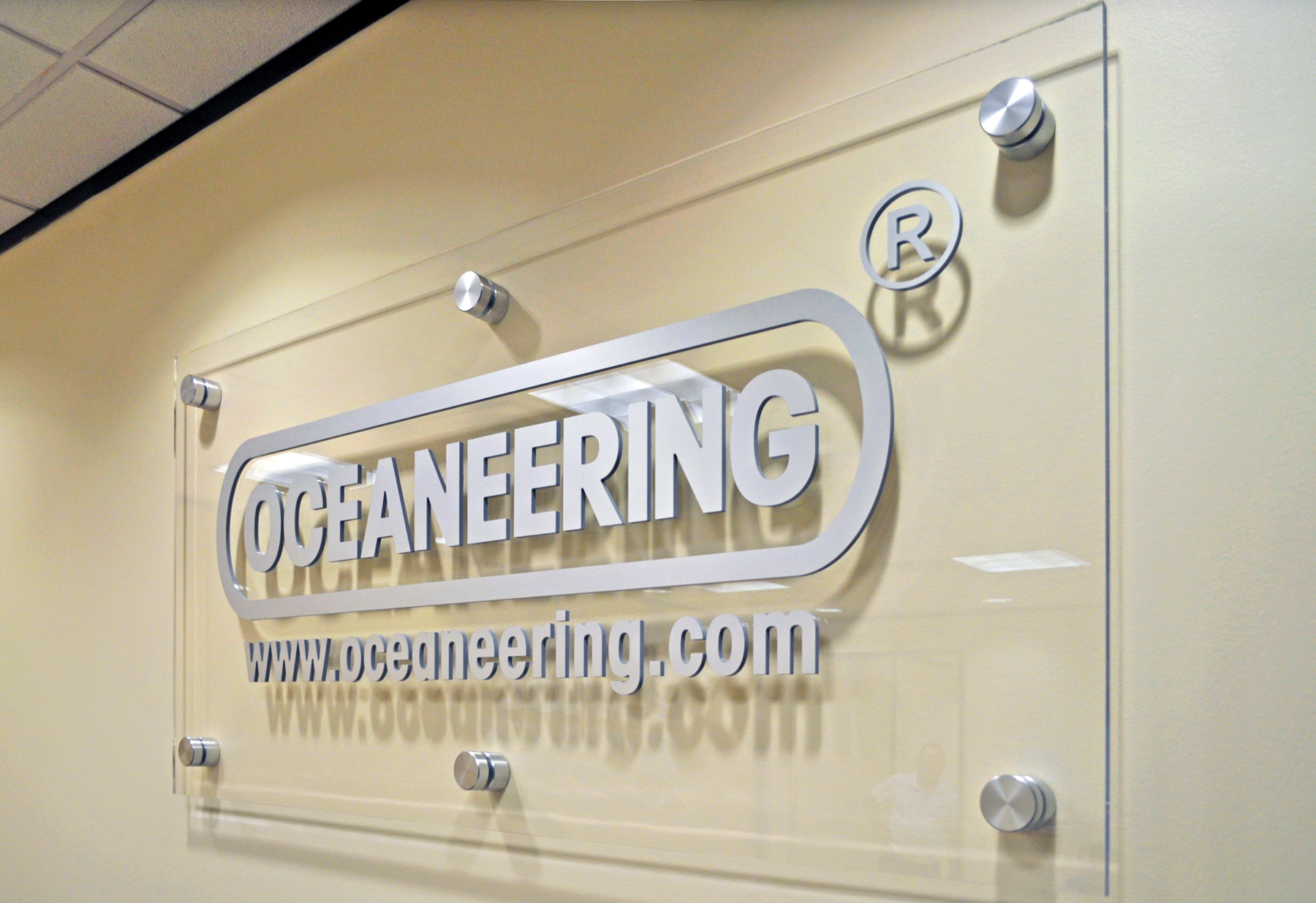 Oceaneering Acrylic Logo