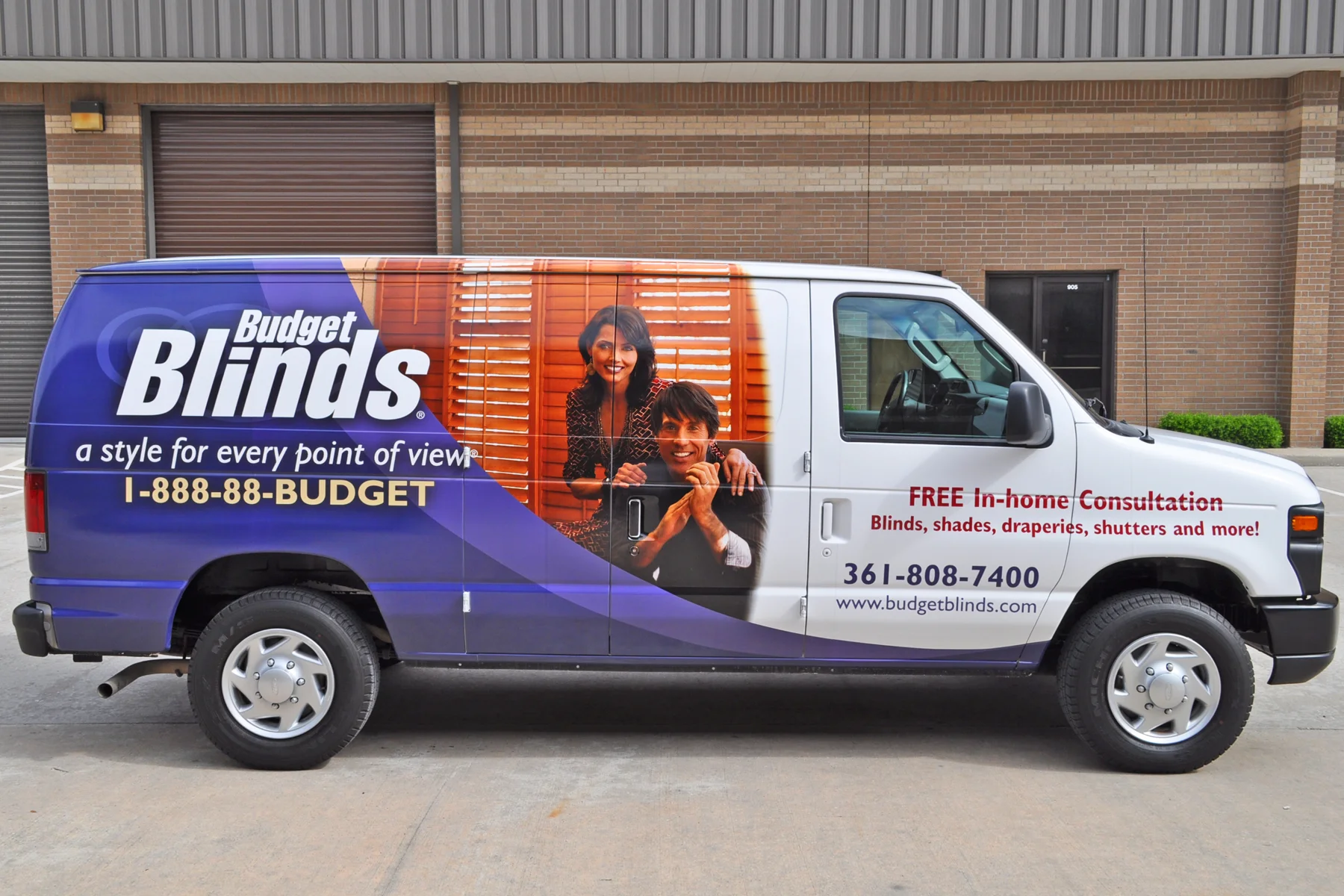Custom Designed Partial Van Wrap for a National Franchise