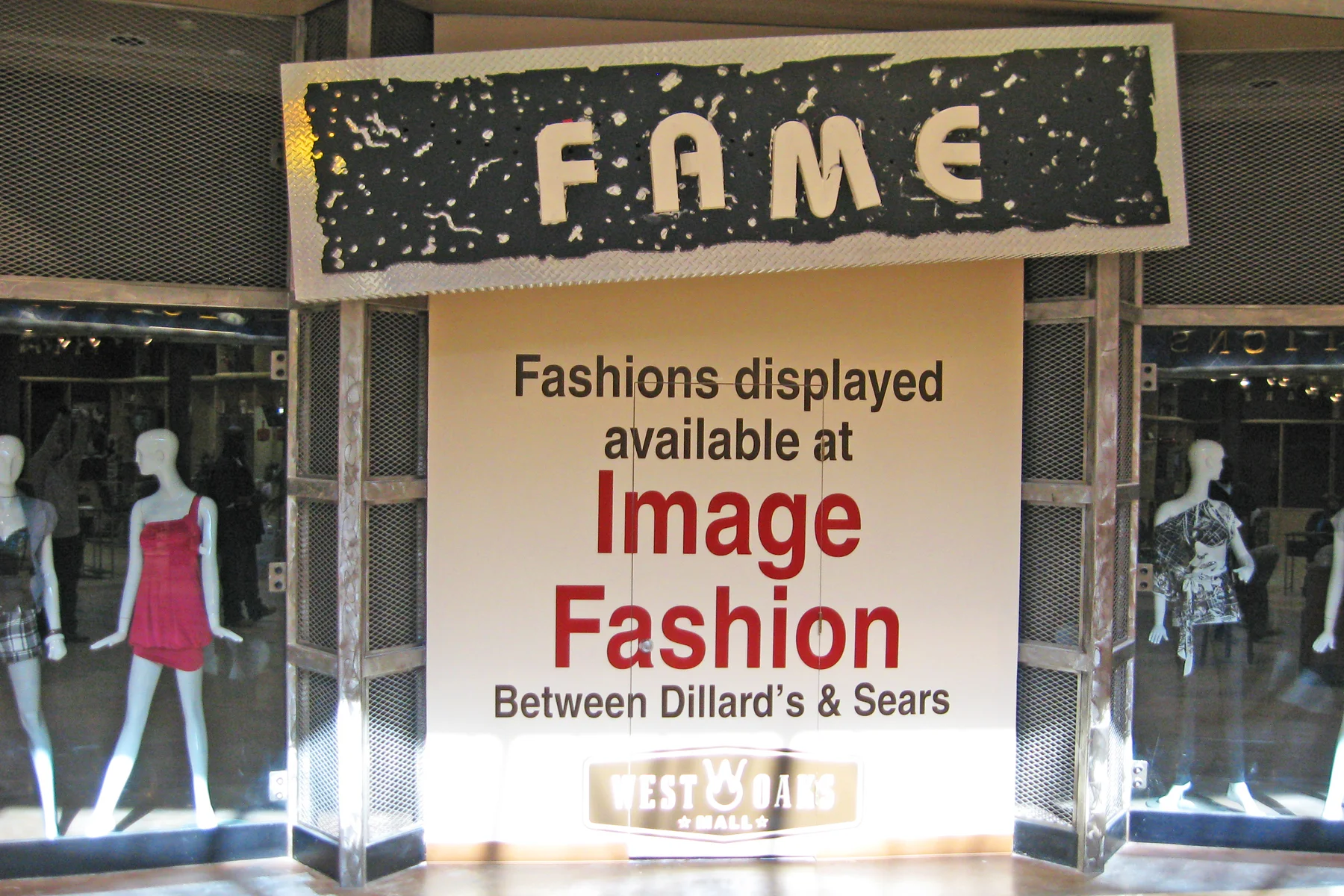 Barricade Wall Graphics at West Oaks Mall, Houston