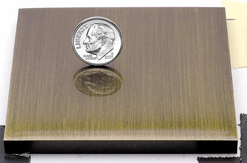 Brass - Dark Oxidized, Brushed Finish